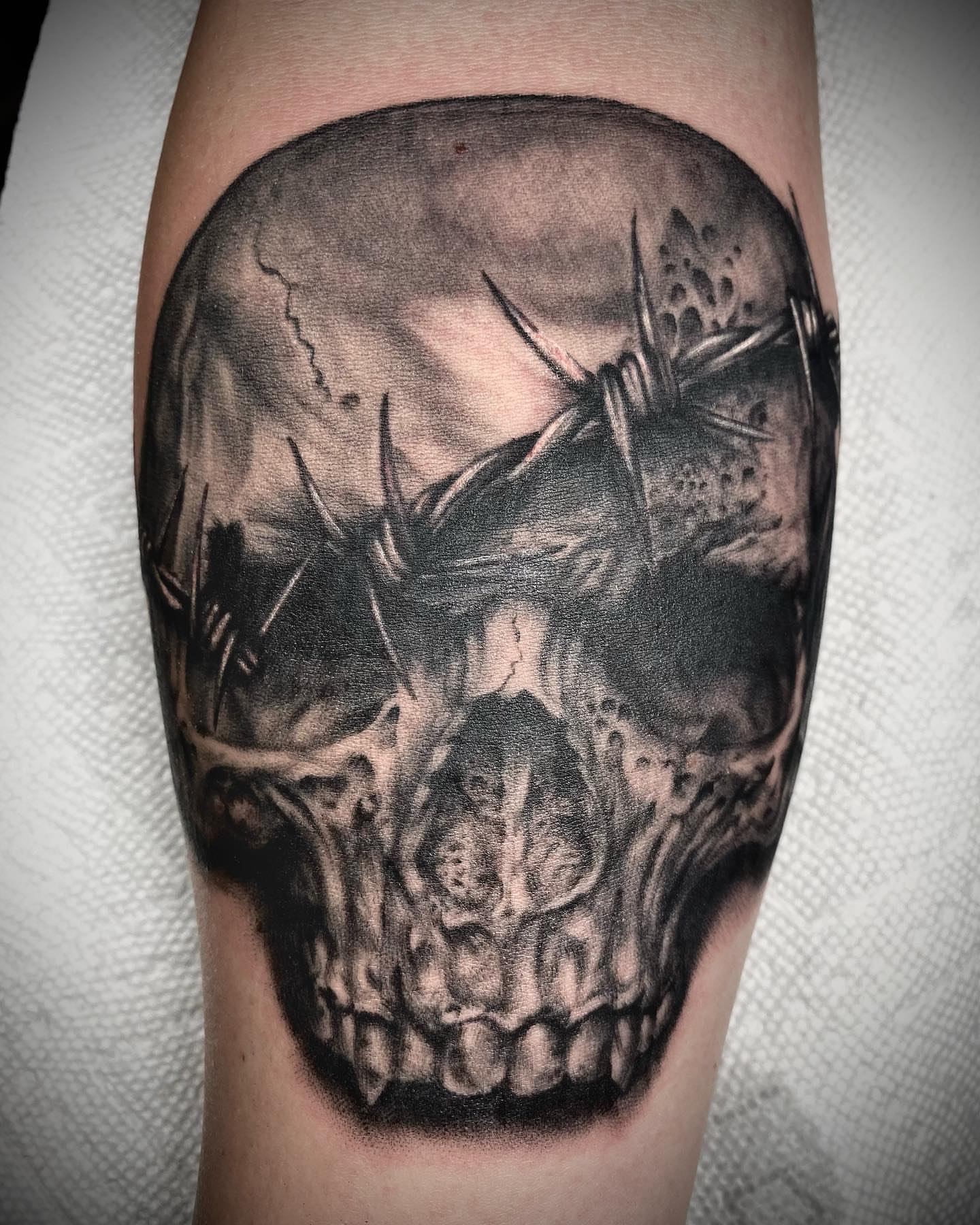 Tattoo by @dougmcgrathtattoos — black_and_grey, realism