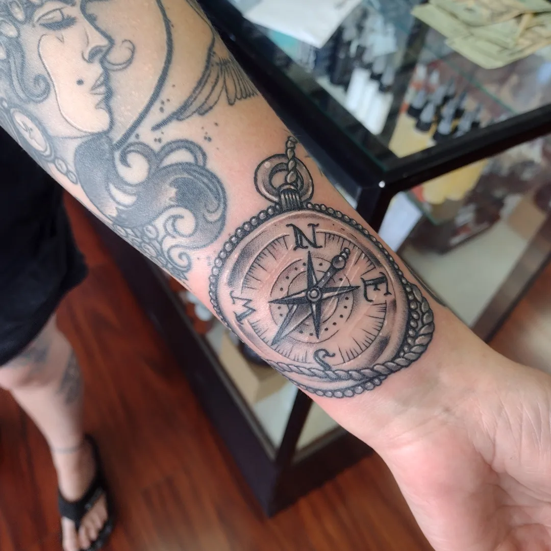 Tattoo by @thor.hughes.355 — black_and_grey