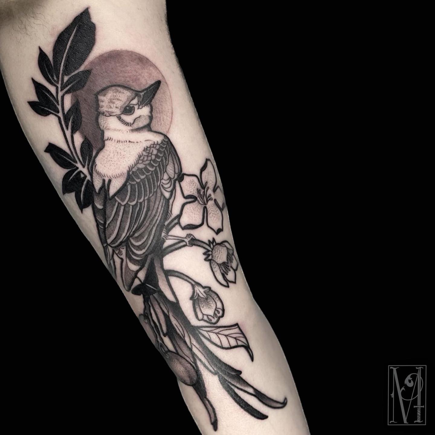 Tattoo by @doublescribbles — black_and_grey