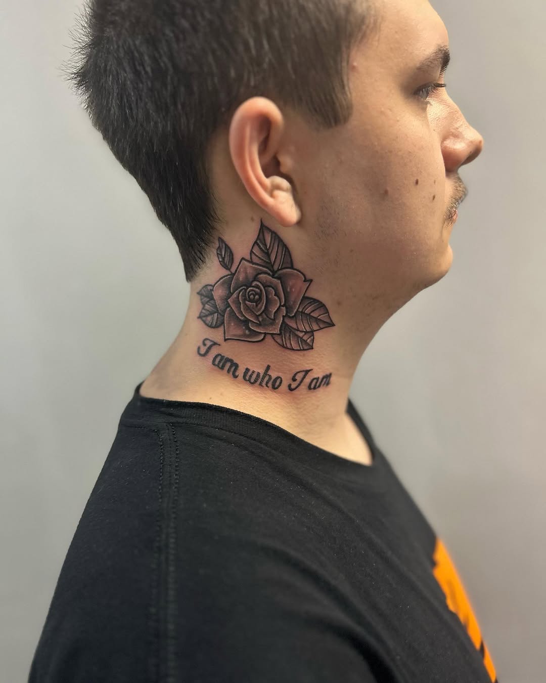 Tattoo by @tattoos_by_trav — black_and_grey, lettering_script