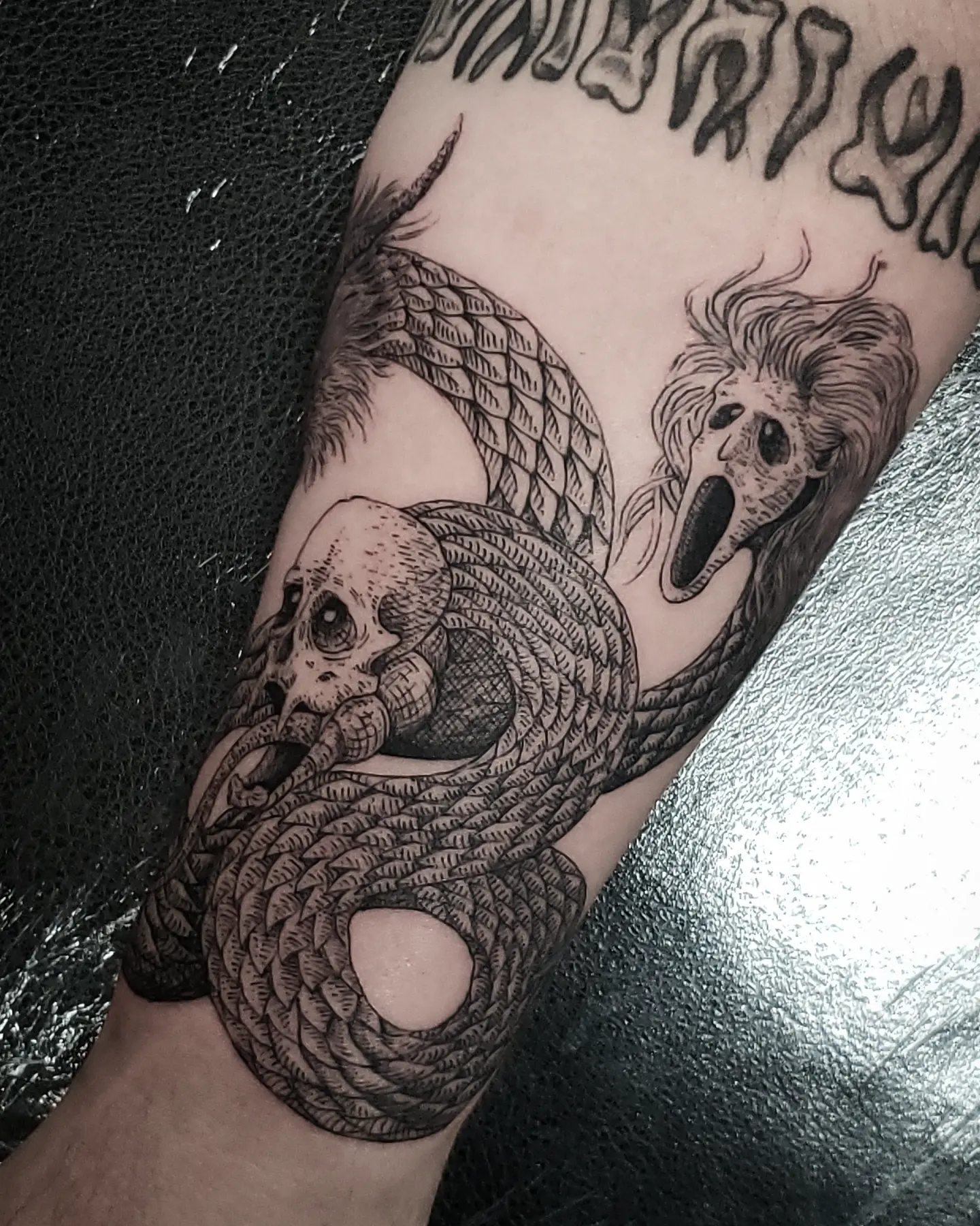 Tattoo by @kritrv — black_and_grey, realism
