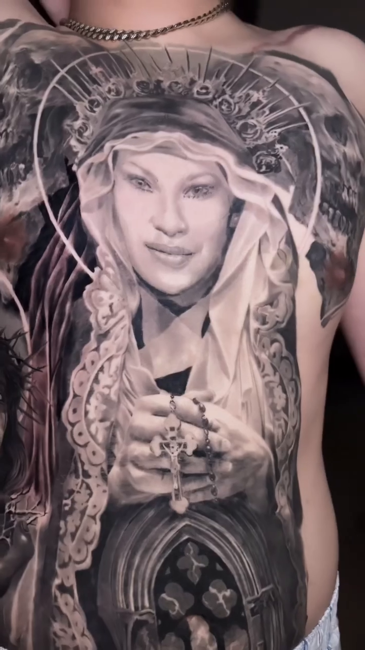 Tattoo by @zach.the.ripperr โ realism, black_and_grey