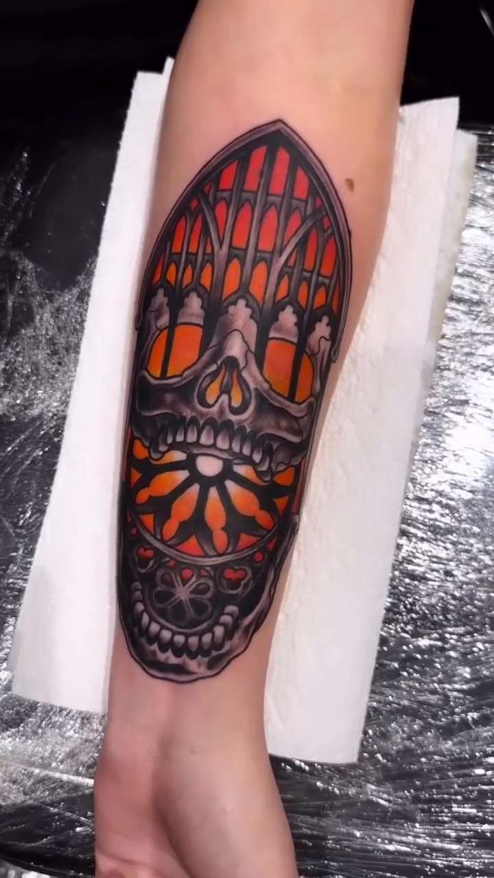 Tattoo by @kylegiffen โ dark_realism, ornamental