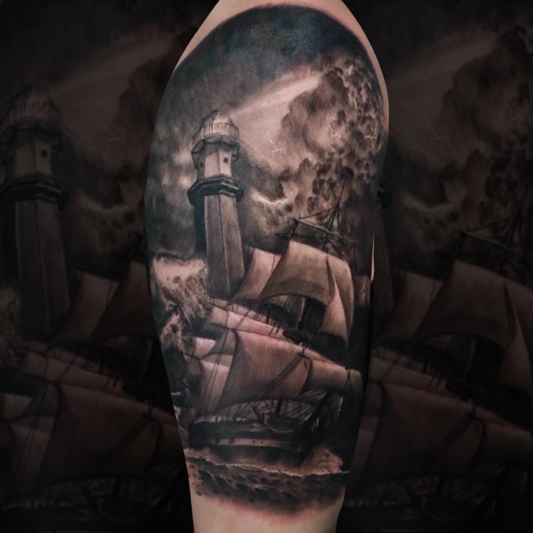 Tattoo by @mikejtattooer22 — realism, dark_realism