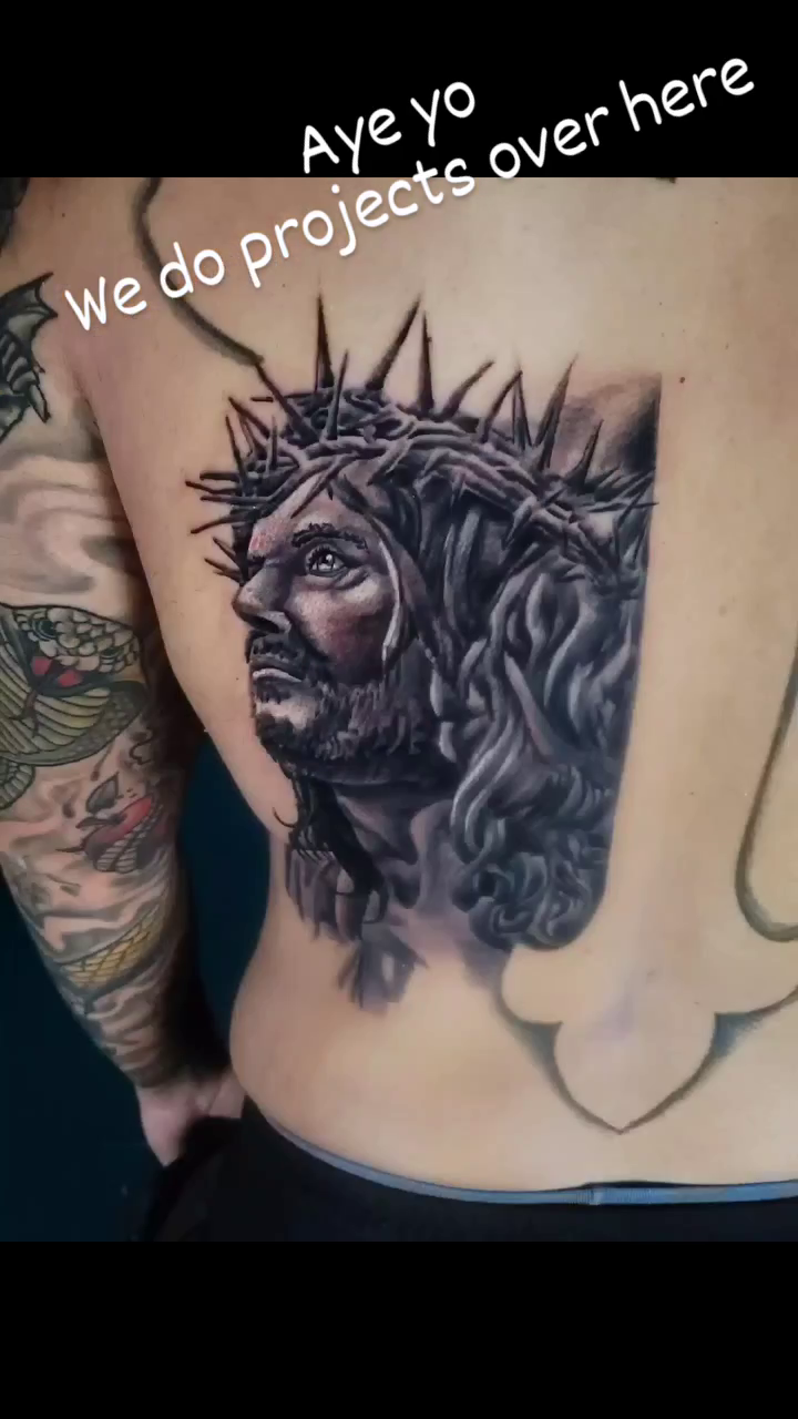 Tattoo by @johnniericotattoos — realism, black_and_grey