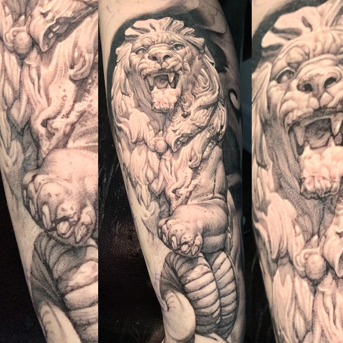 Tattoo by @roveink — black_and_grey, realism