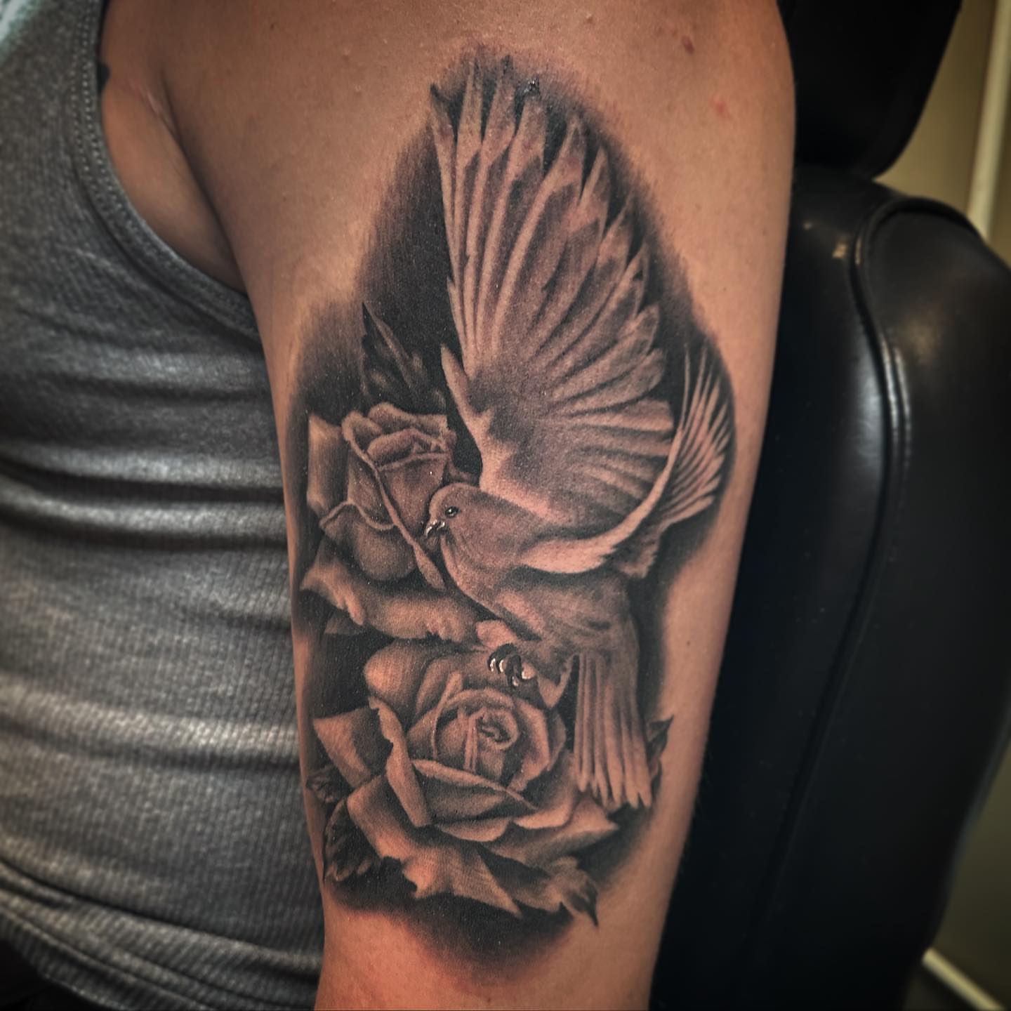 Tattoo by @bryanhumphries_ — realism, black_and_grey