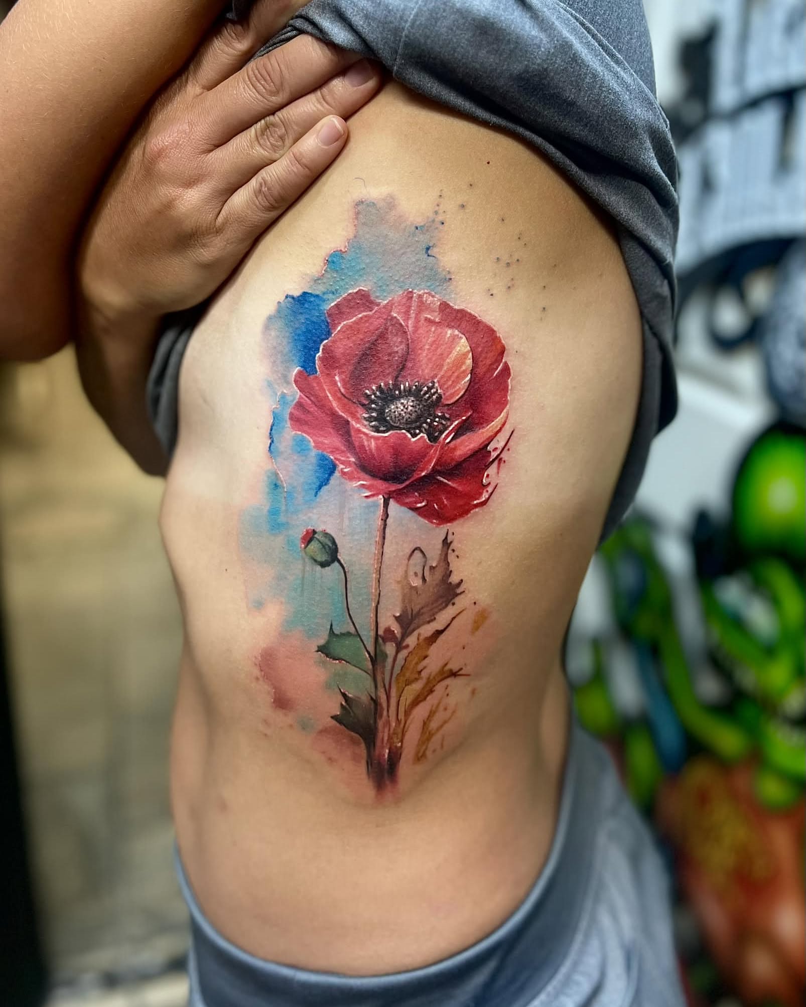 Tattoo by @leftycolbert_official — watercolor