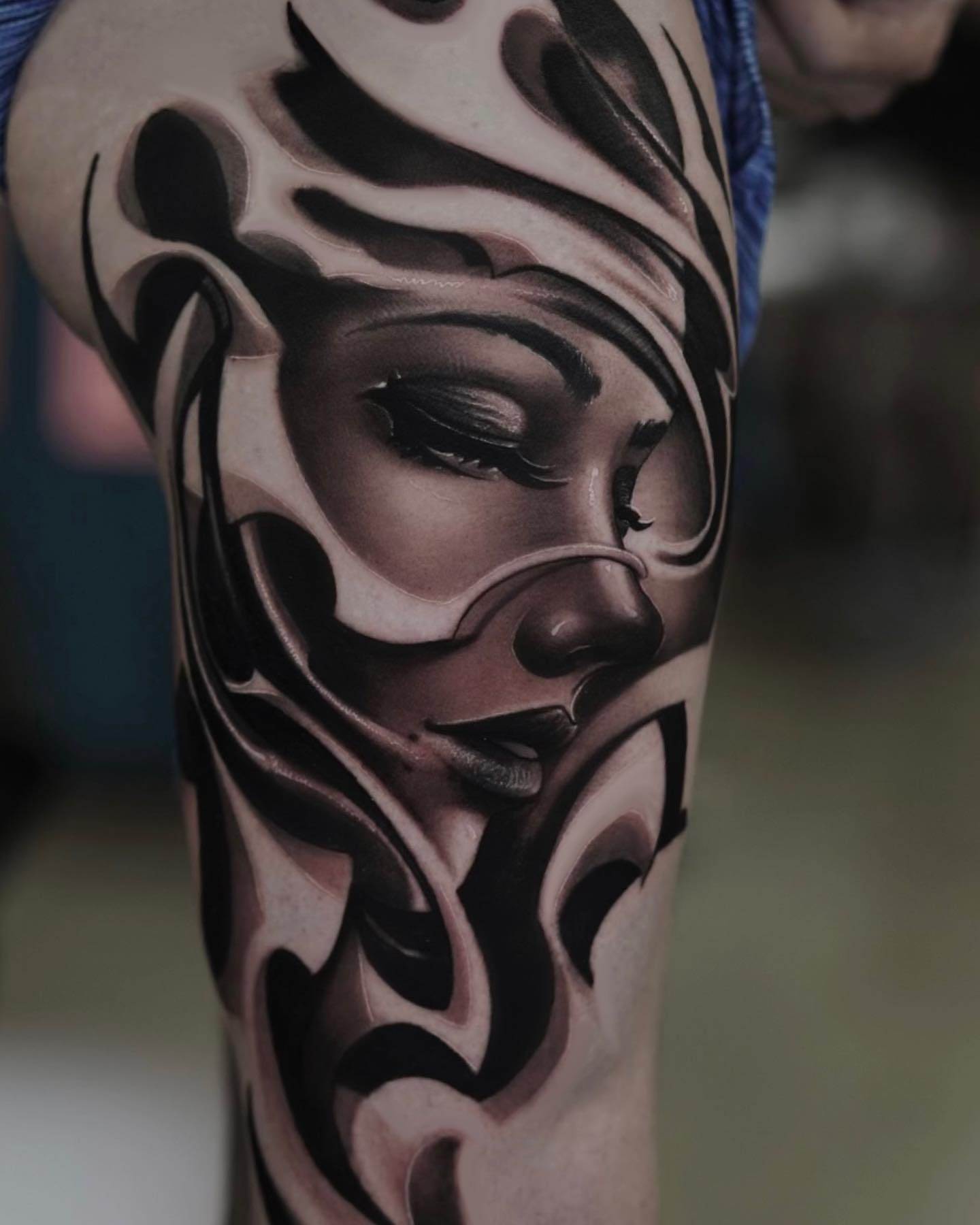 Tattoo by @schrail_edmund — black_and_grey, realism