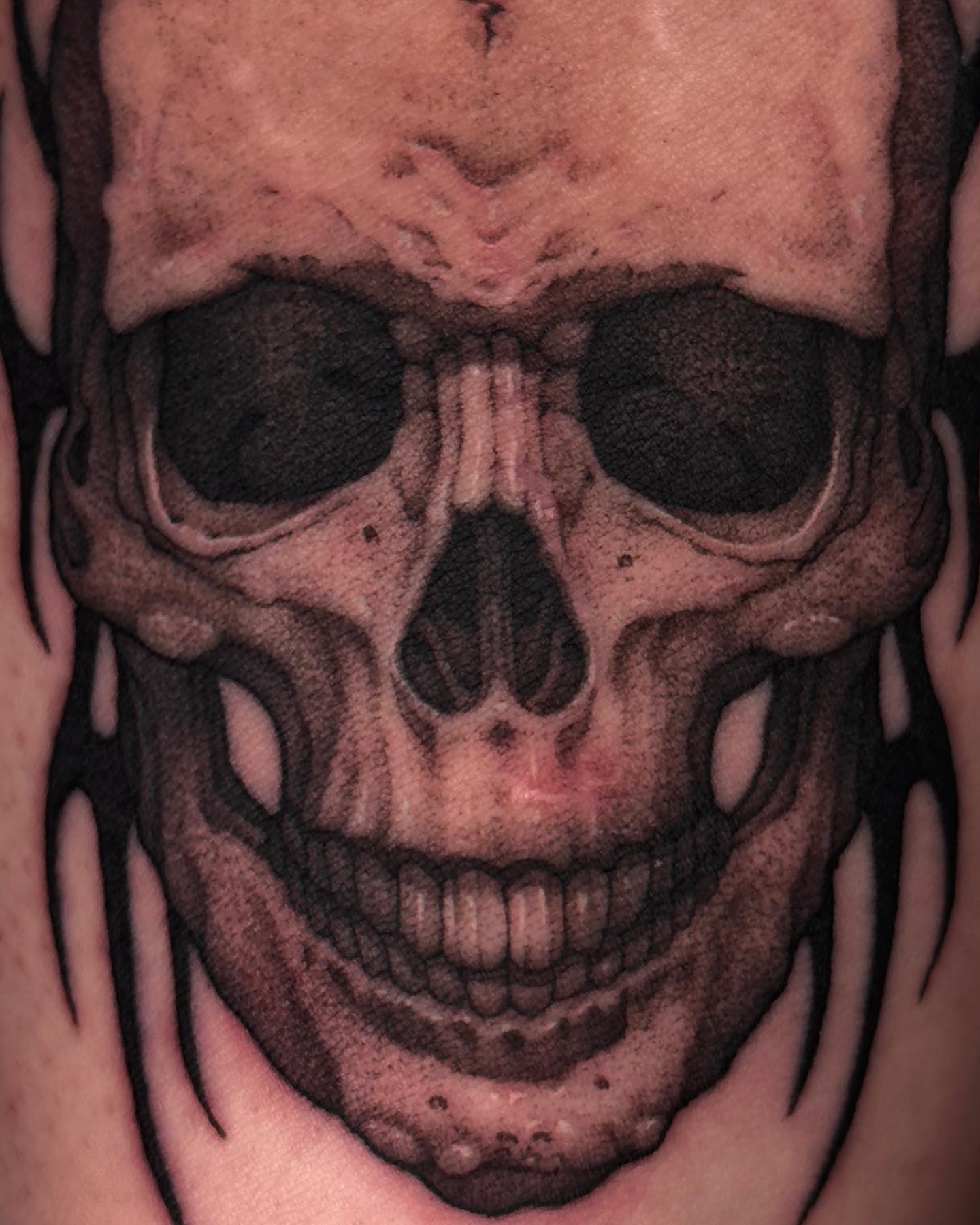 Tattoo by @wonsoong_blk — black_and_grey, realism
