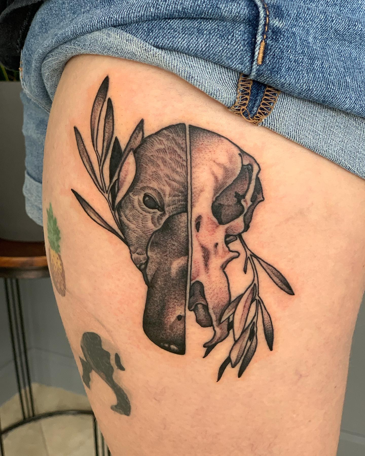 Tattoo by @andifitztattoo — realism, black_and_grey