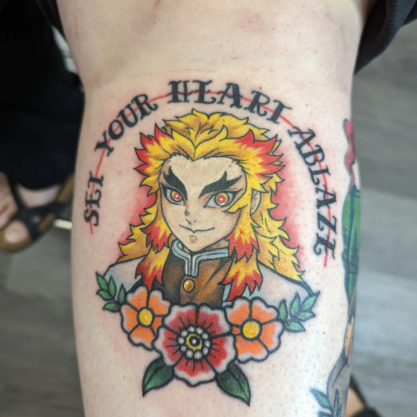 Tattoo by @harley_makes_tattoos — anime