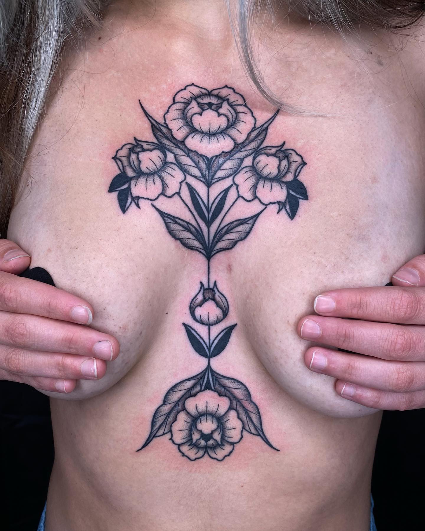 Tattoo by @thepaintedlady_tattoo — black_and_grey