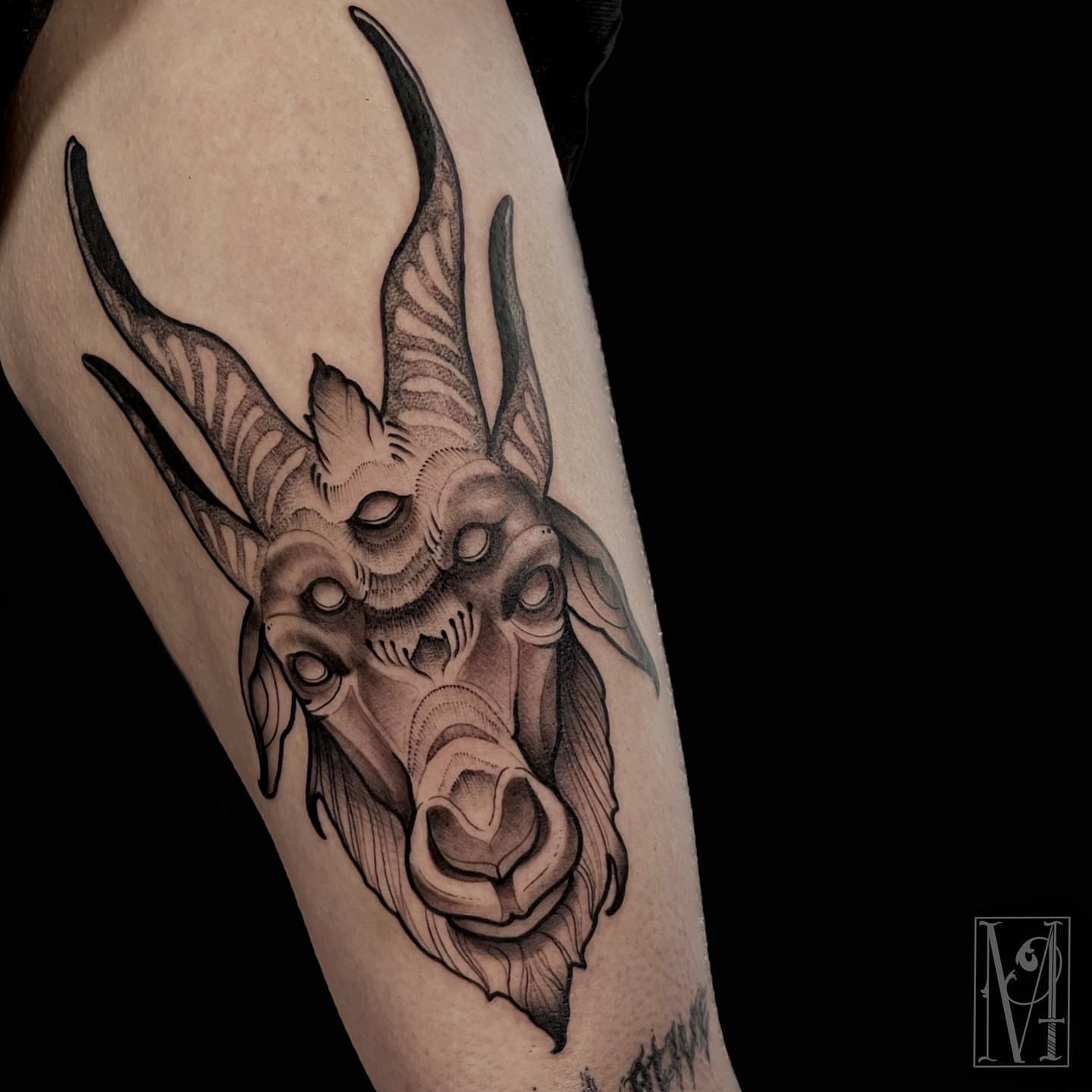 Tattoo by @doublescribbles — black_and_grey, realism