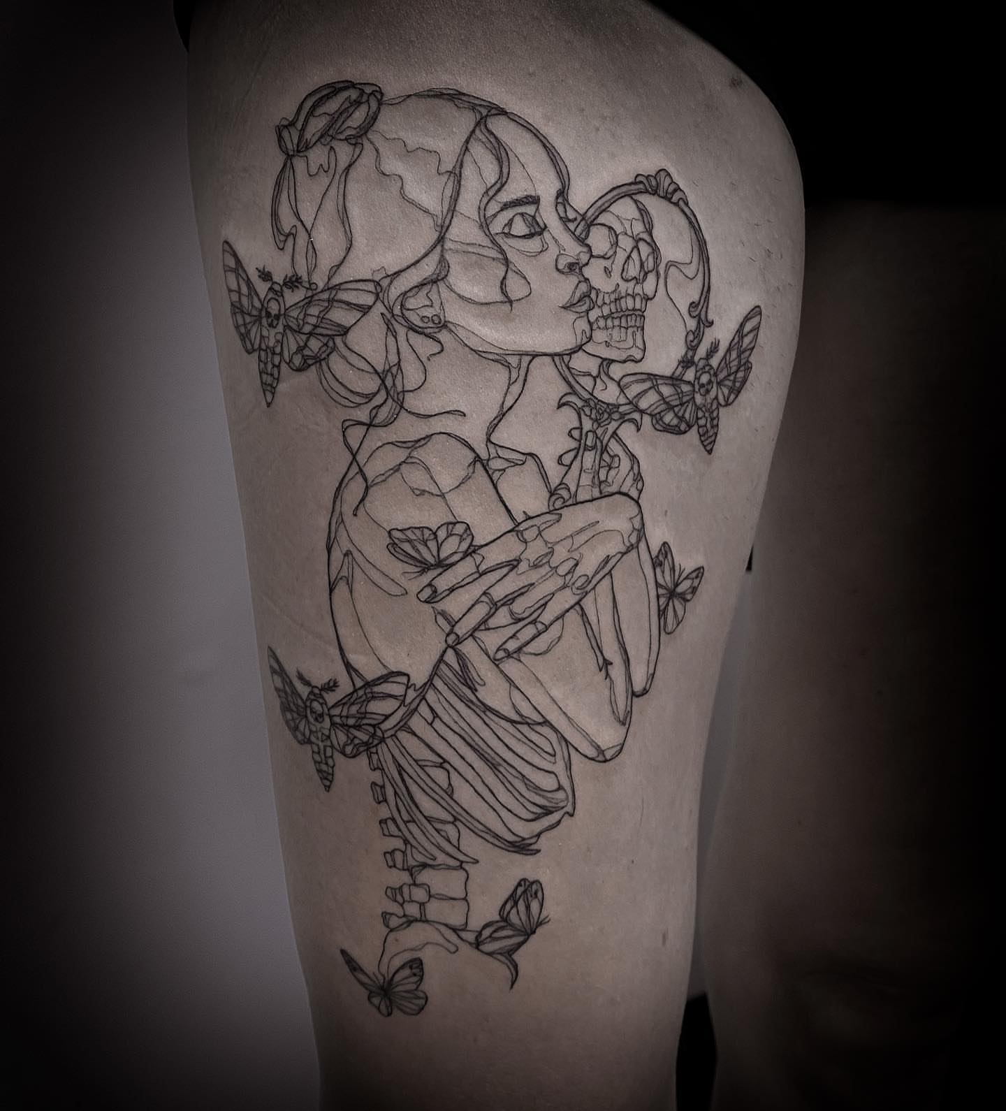 Tattoo by @jenpetronella — black_and_grey, realism