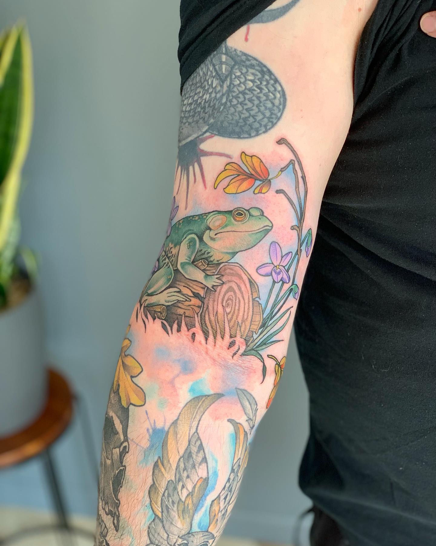 Tattoo by @andifitztattoo — watercolor