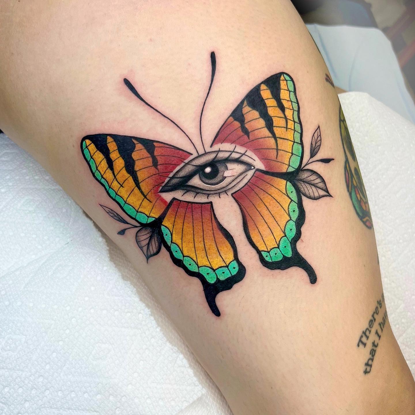 Tattoo by @dannonphantom — american_traditional, new_school