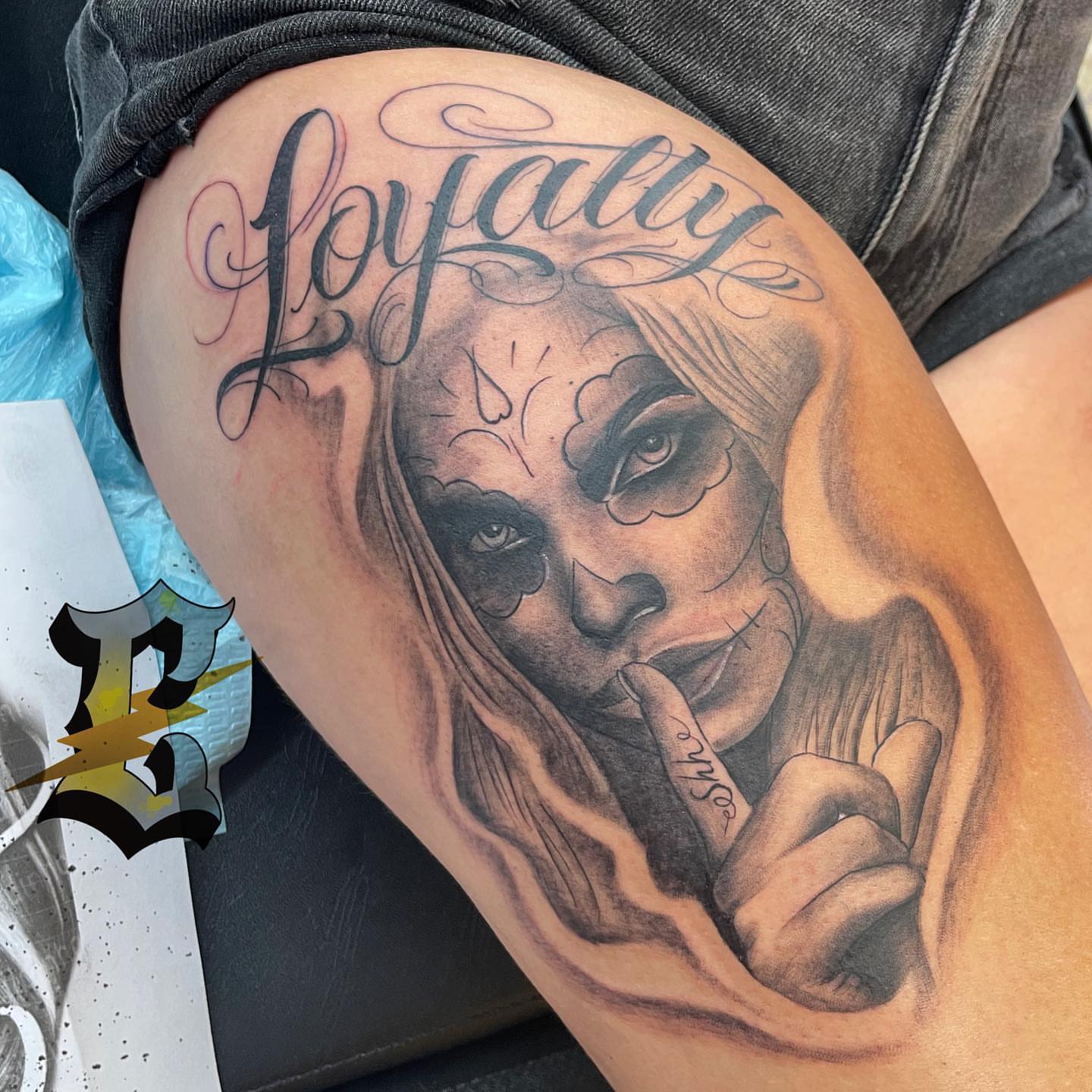 Tattoo by @inkbychuy — realism, black_and_grey