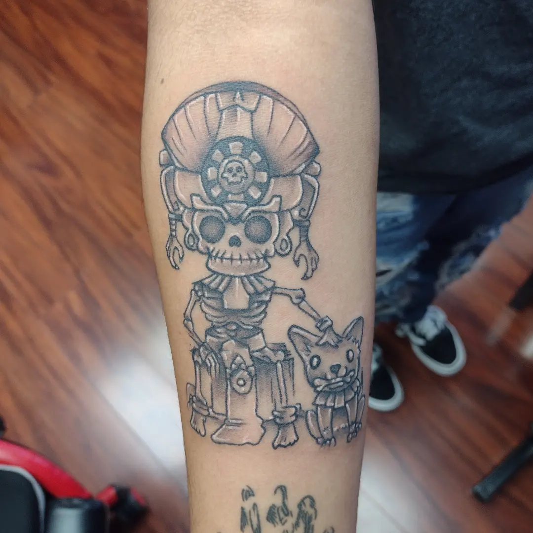 Tattoo by @thor.hughes.355 — black_and_grey