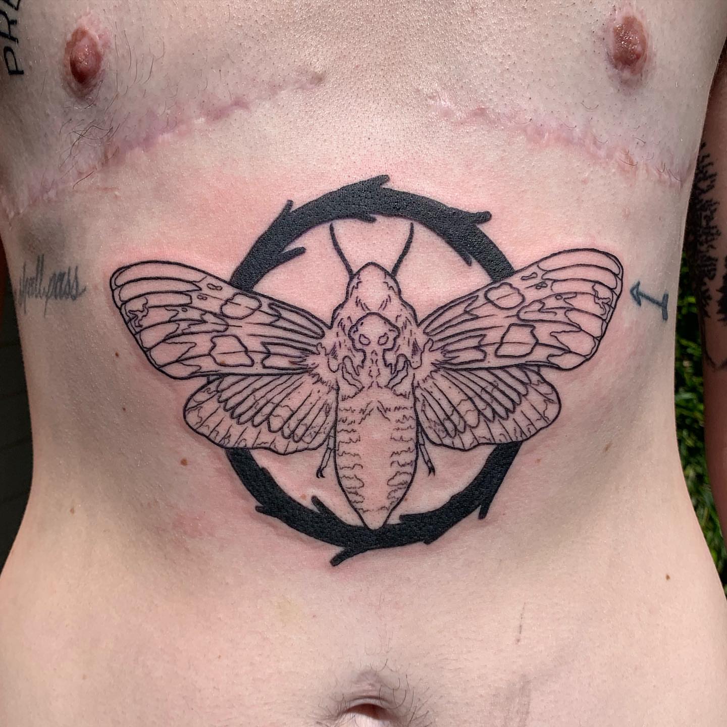 Tattoo by @maggieatattoo — black_and_grey