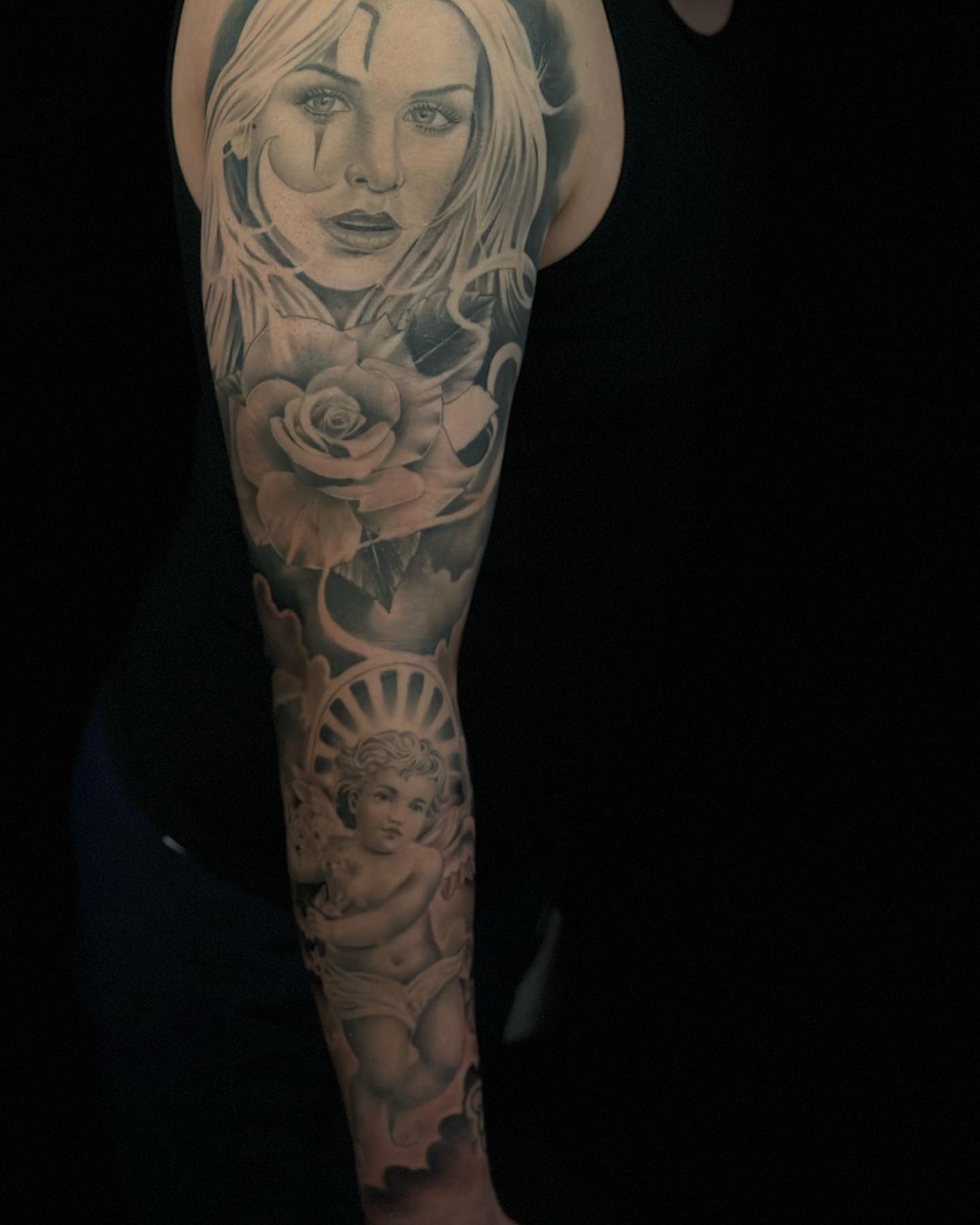 Tattoo by @omarrodrigueztattoo — black_and_grey, realism