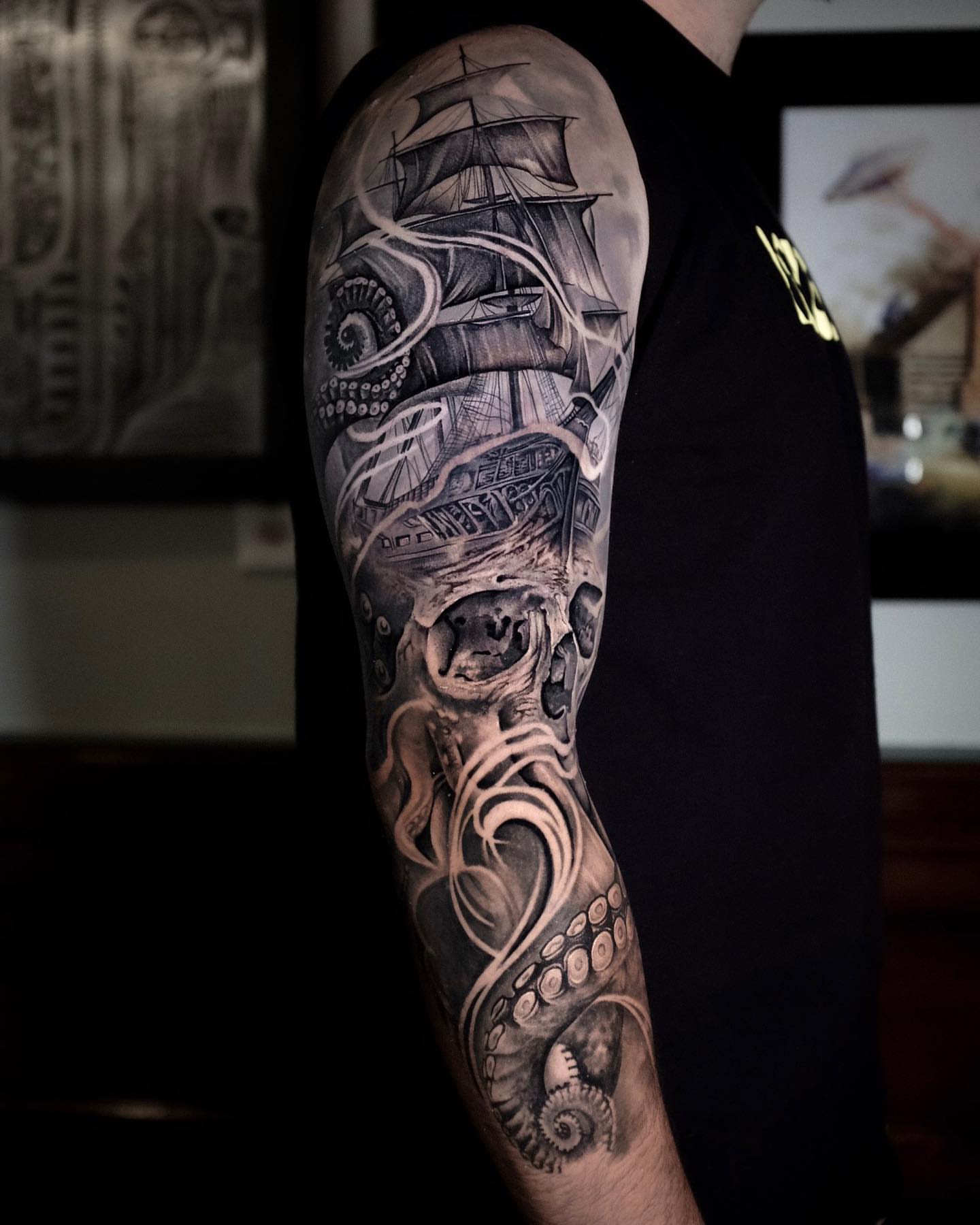 Tattoo by @marcelxbernhard — black_and_grey, realism