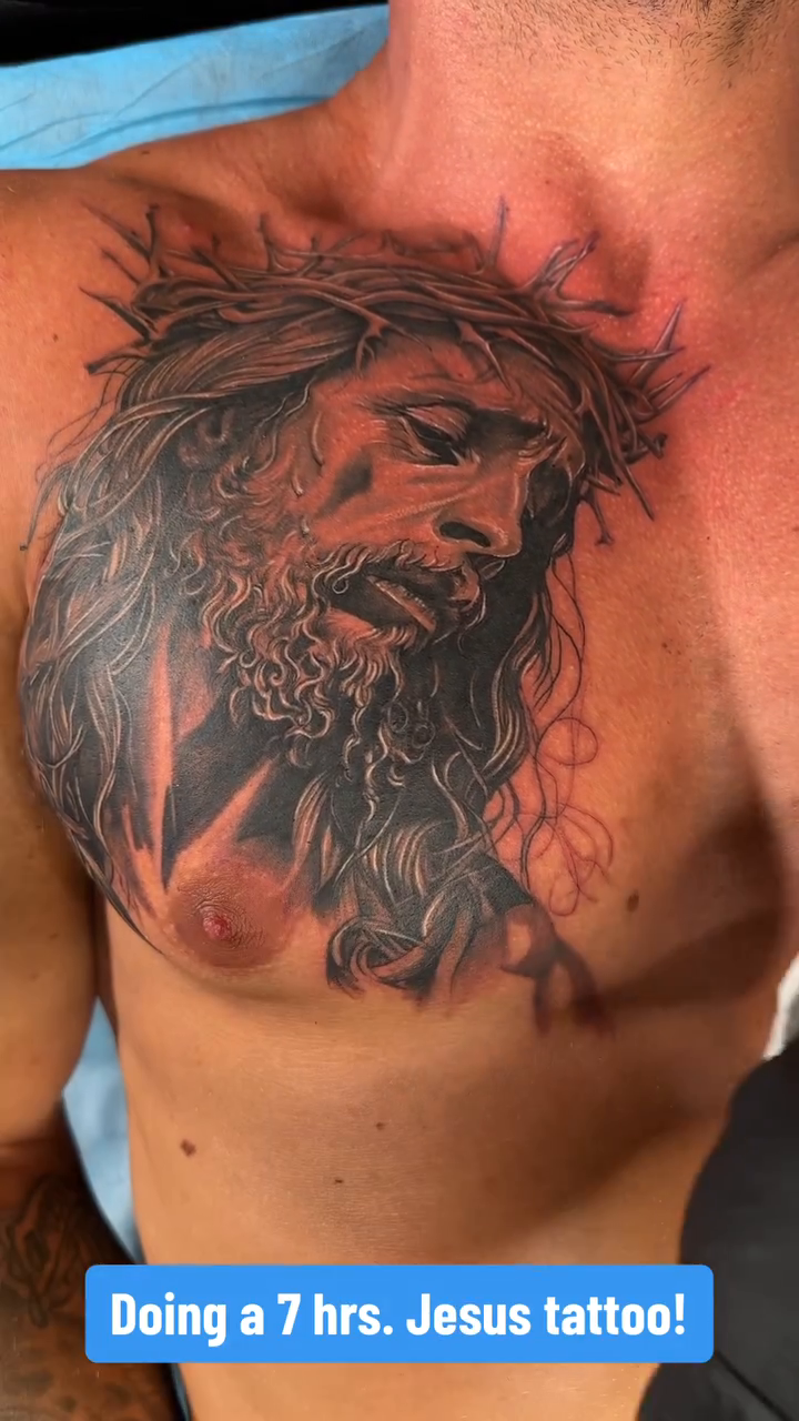 Tattoo by @vudoo_tattoo — realism, black_and_grey