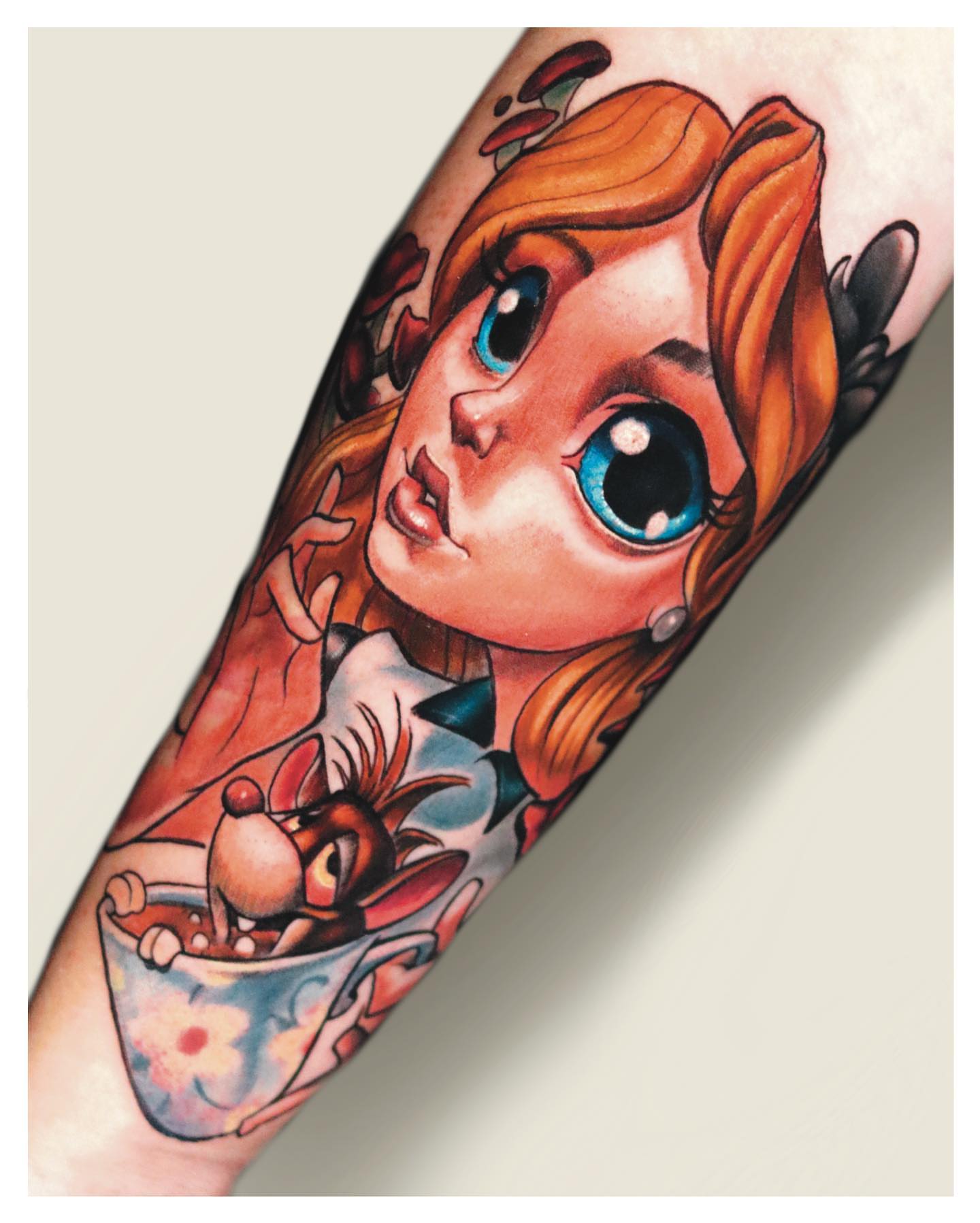 Tattoo by @levihiltontattoos — realism, anime
