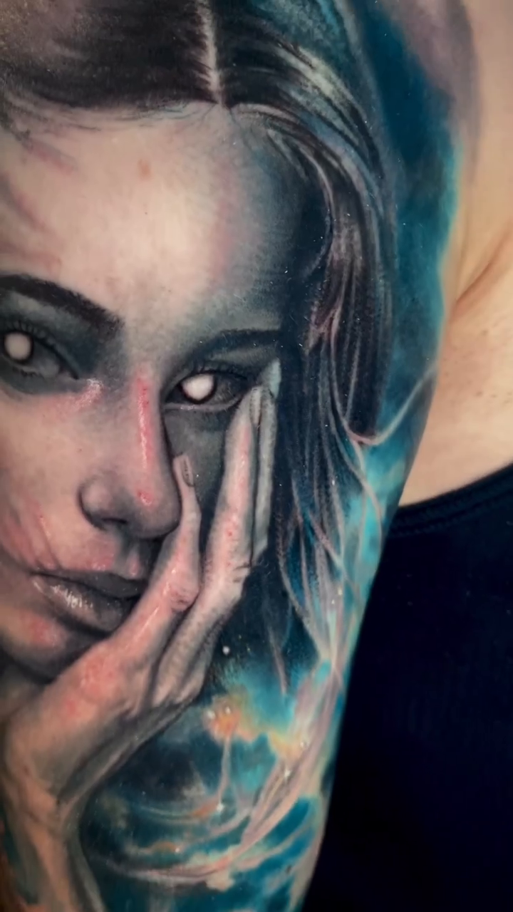 Tattoo by @thegood.d.artworks — realism, black_and_grey