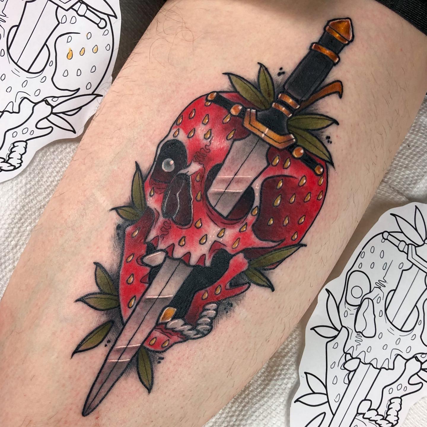 Tattoo by @leefscented β american_traditional, trash_polka