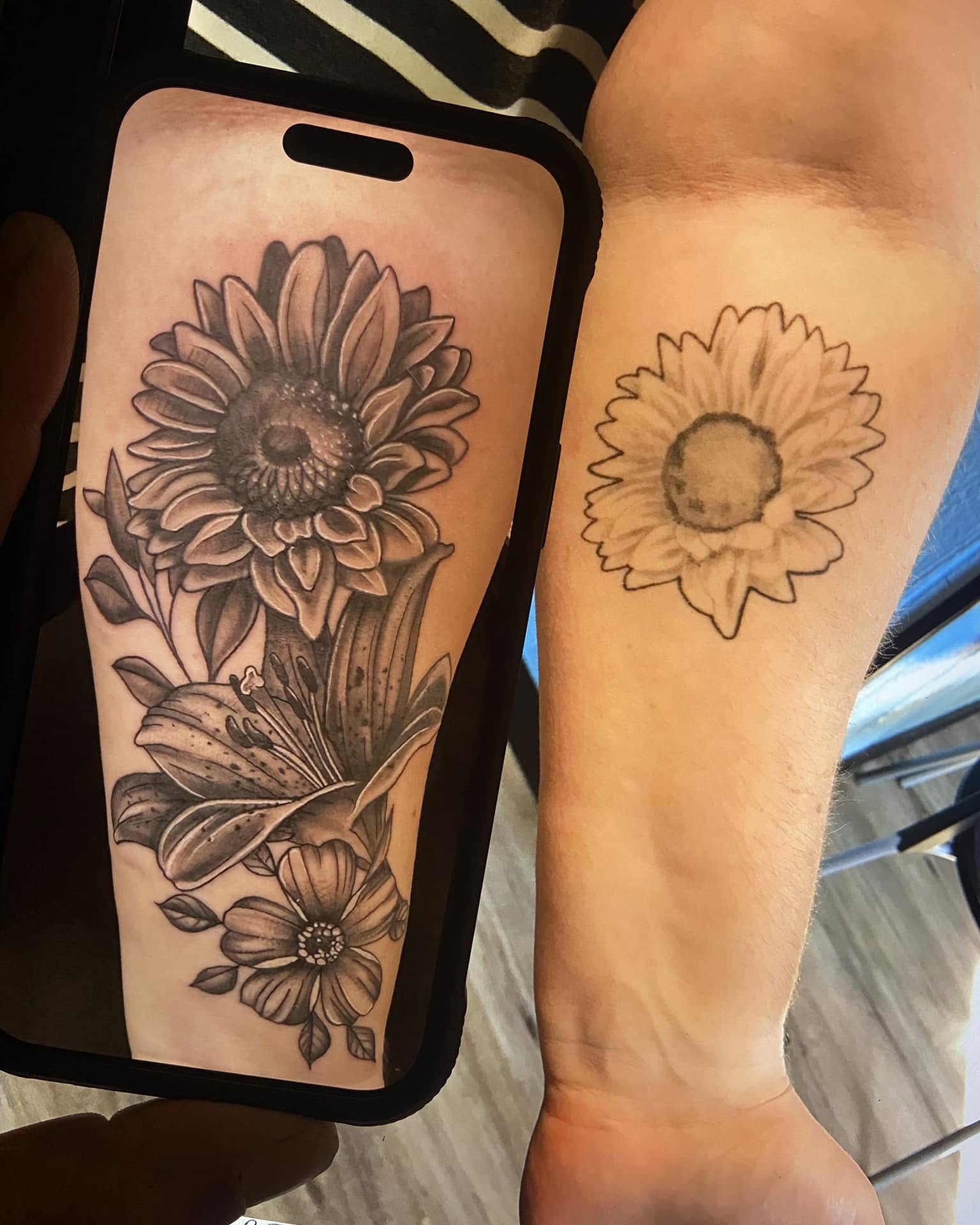 Tattoo by @saltyraventattoo — black_and_grey