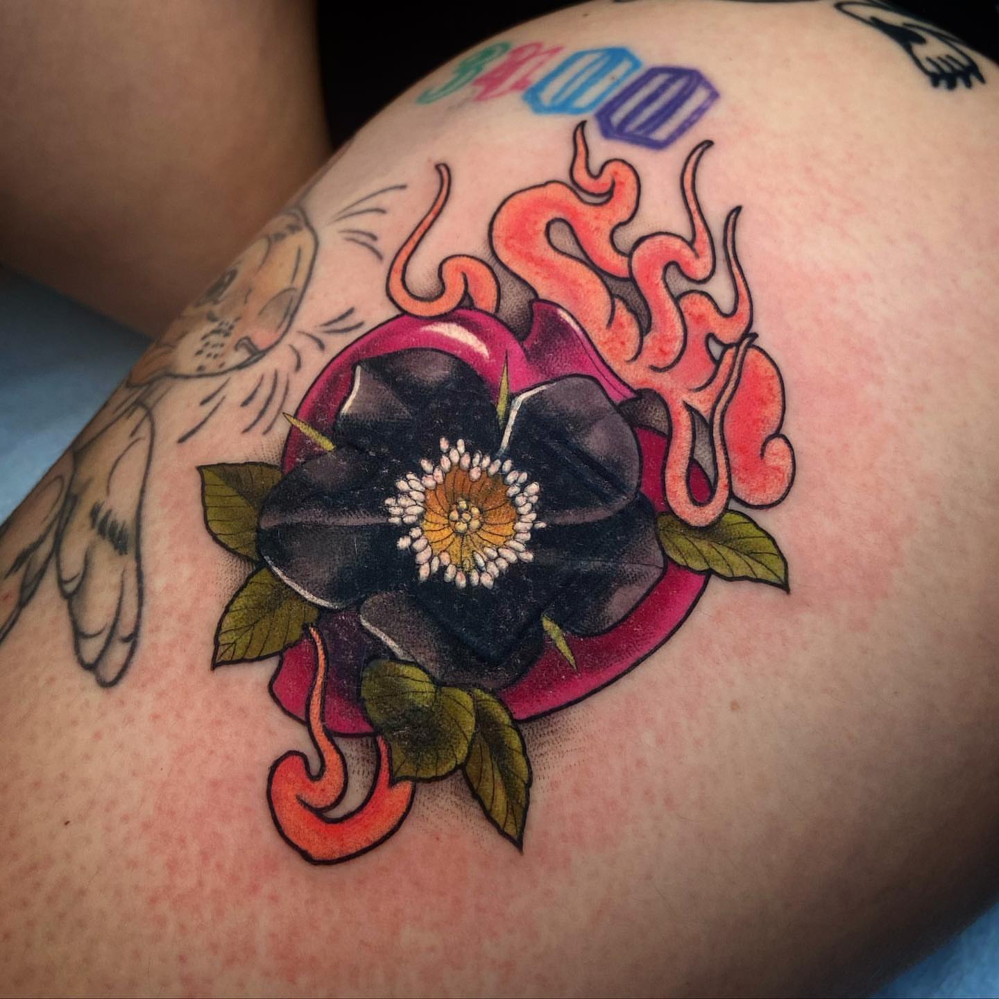 Tattoo by @marinamaytattoos — american_traditional, dark_realism