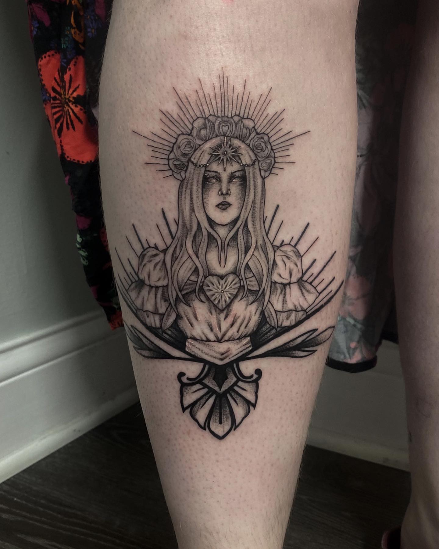 Tattoo by @mourning.tattoos — black_and_grey, realism