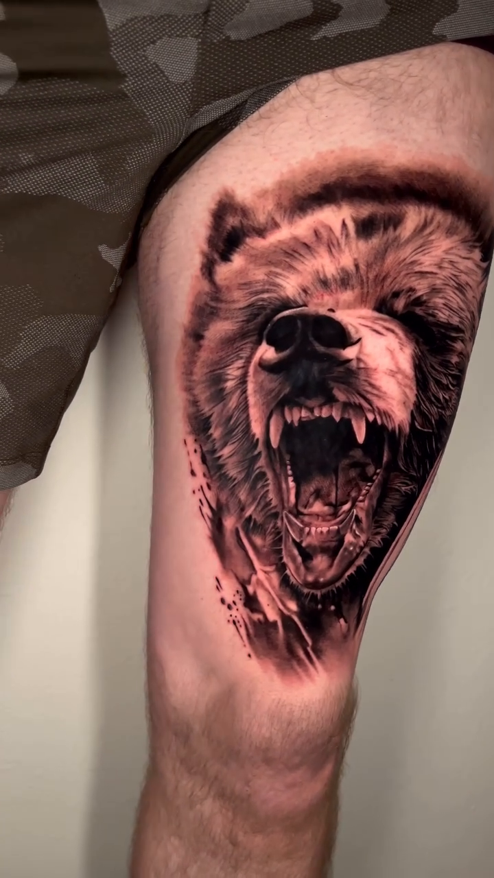 Tattoo by @nik__ink — realism, black_and_grey