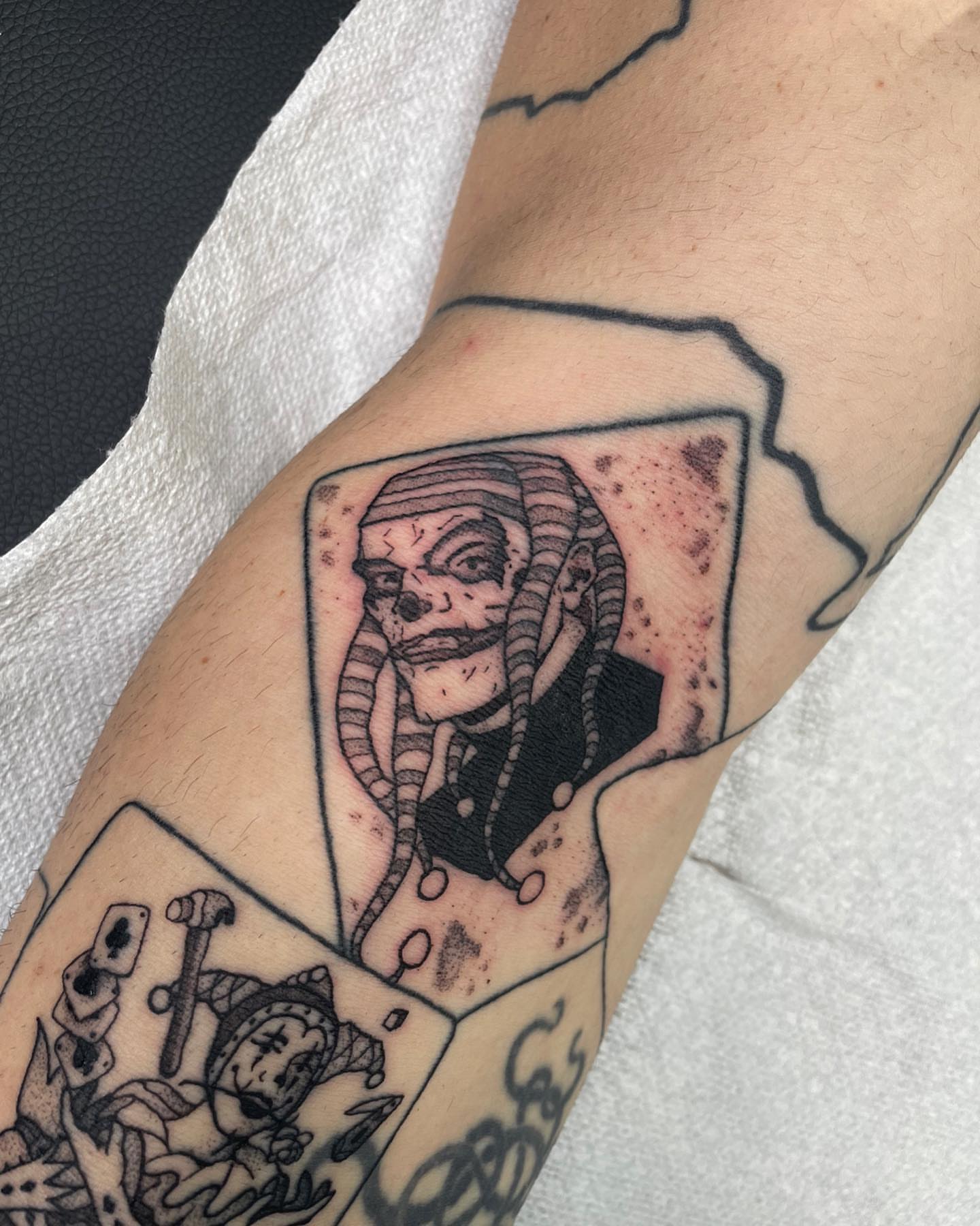 Tattoo by @firststepentropy — black_and_grey, realism
