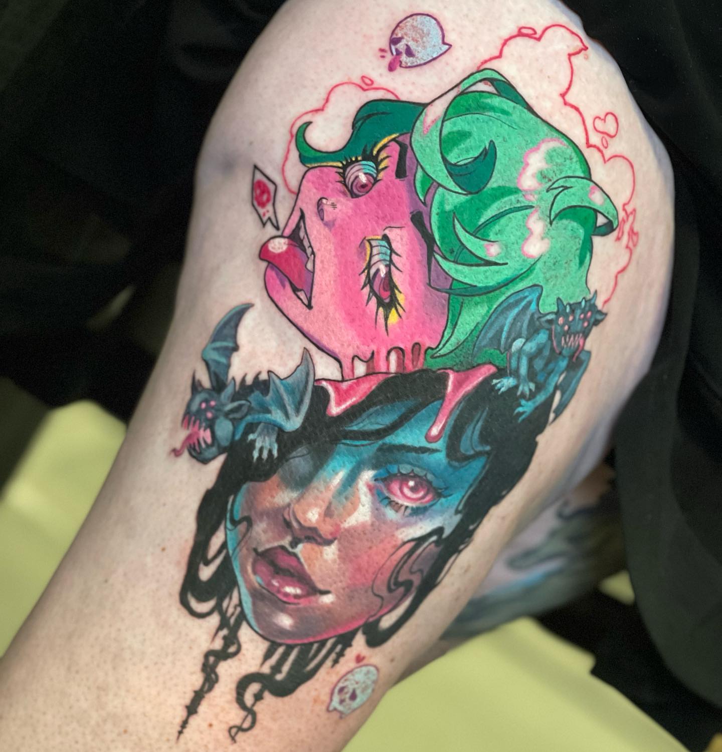 Tattoo by @savsky_tattoo — new_school, surrealism