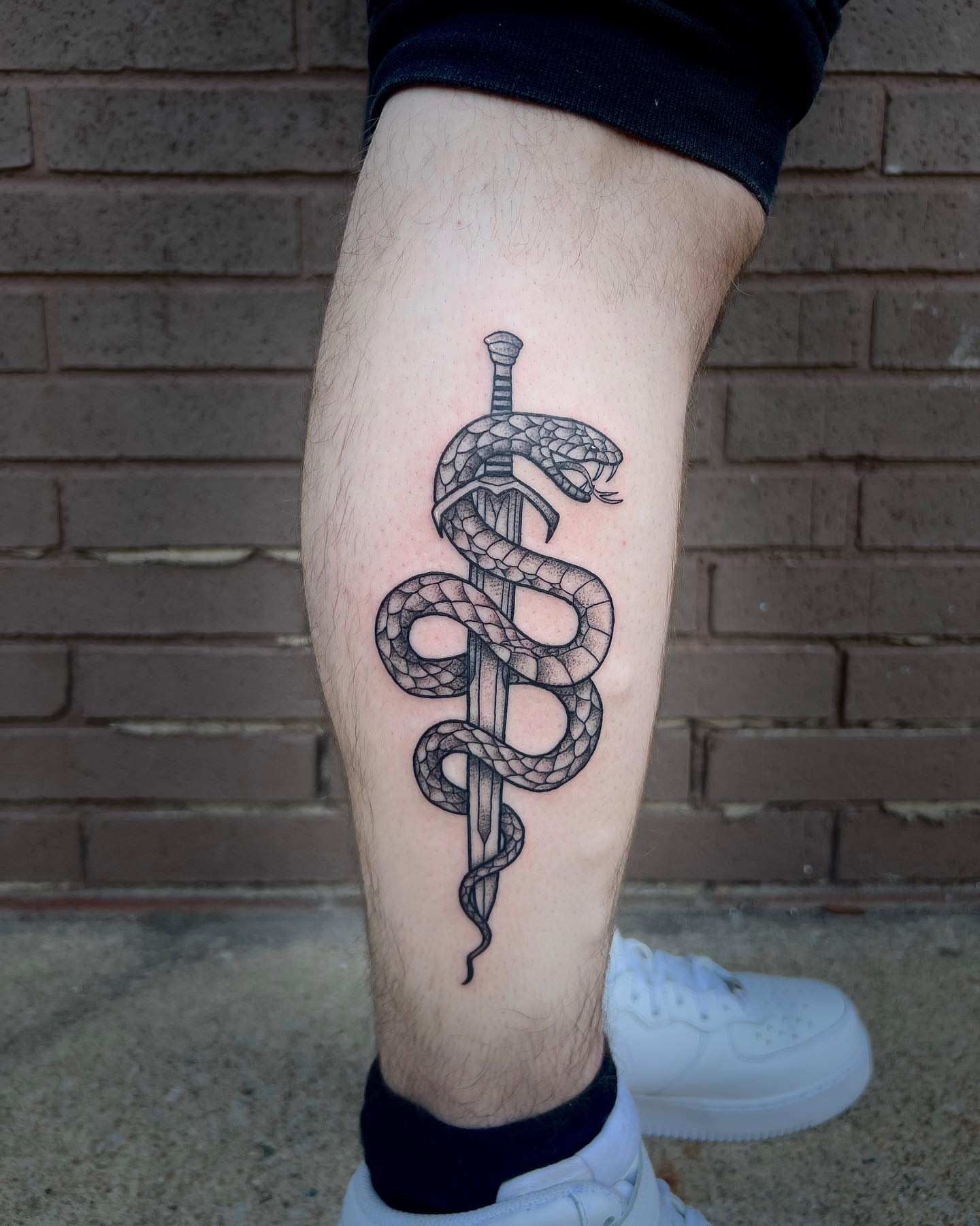 Tattoo by @katherinatattoos โ black_and_grey
