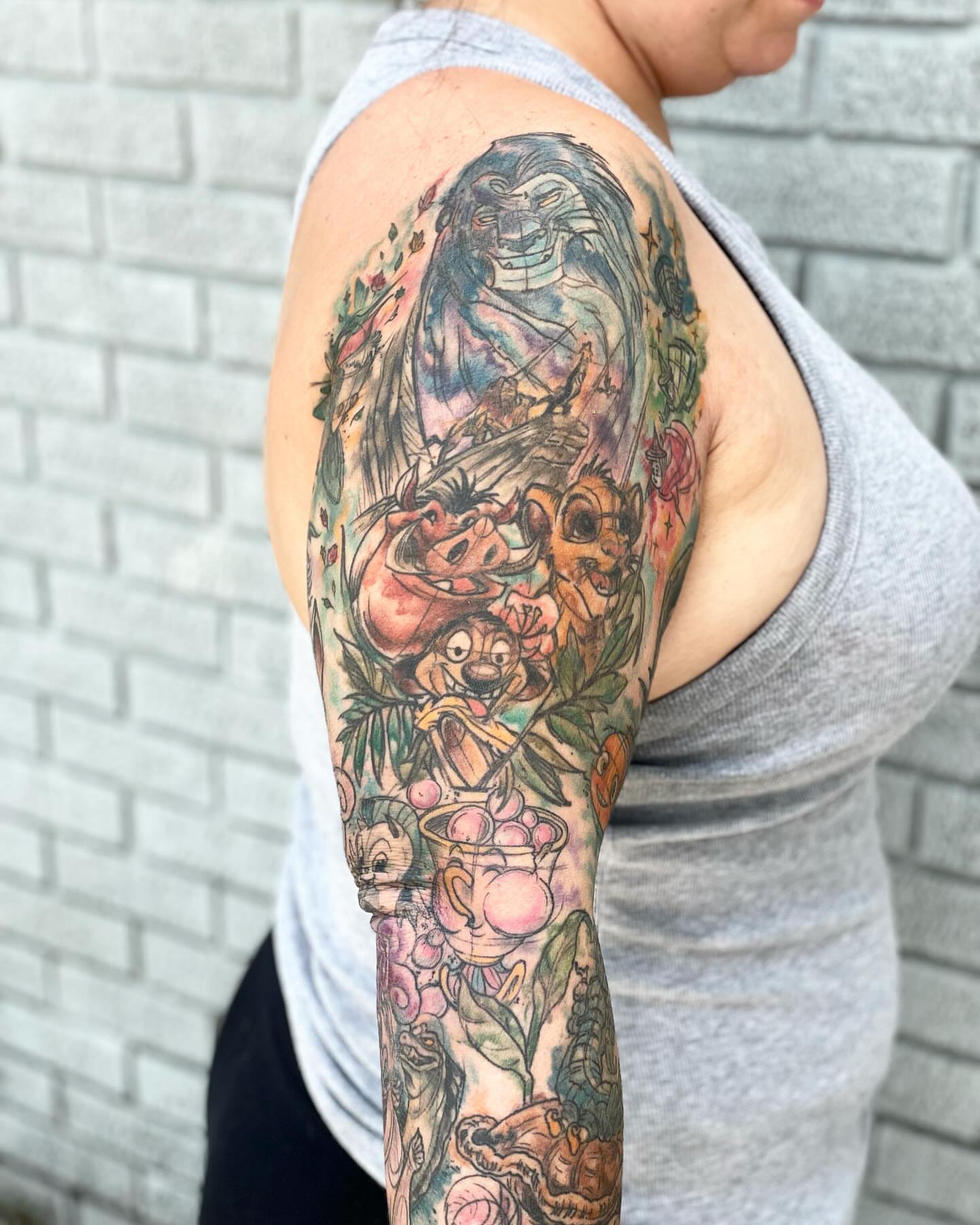 Tattoo by @shesarudemisfit — watercolor, realism