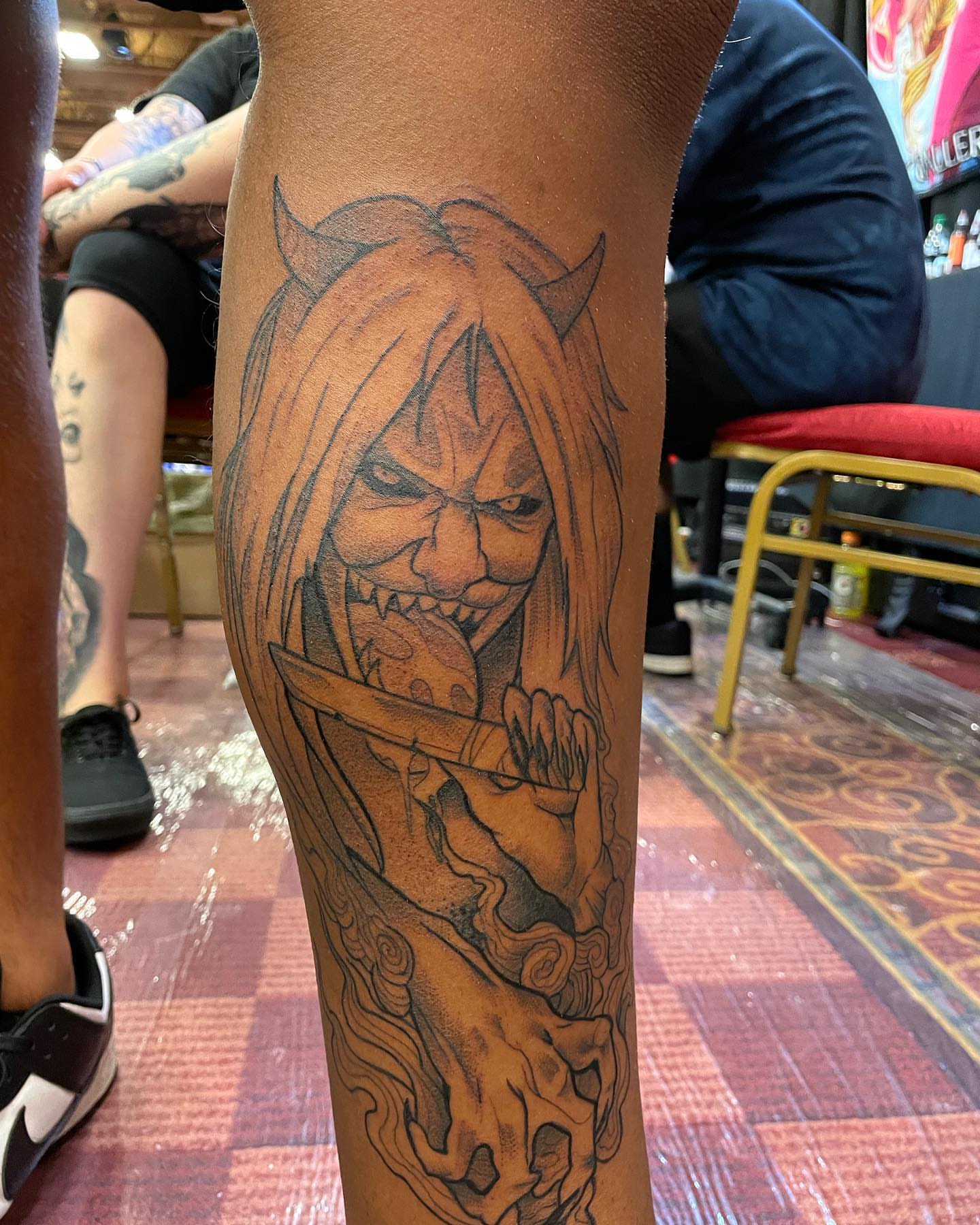 Tattoo by @dannysan14 — dotwork, dark_realism