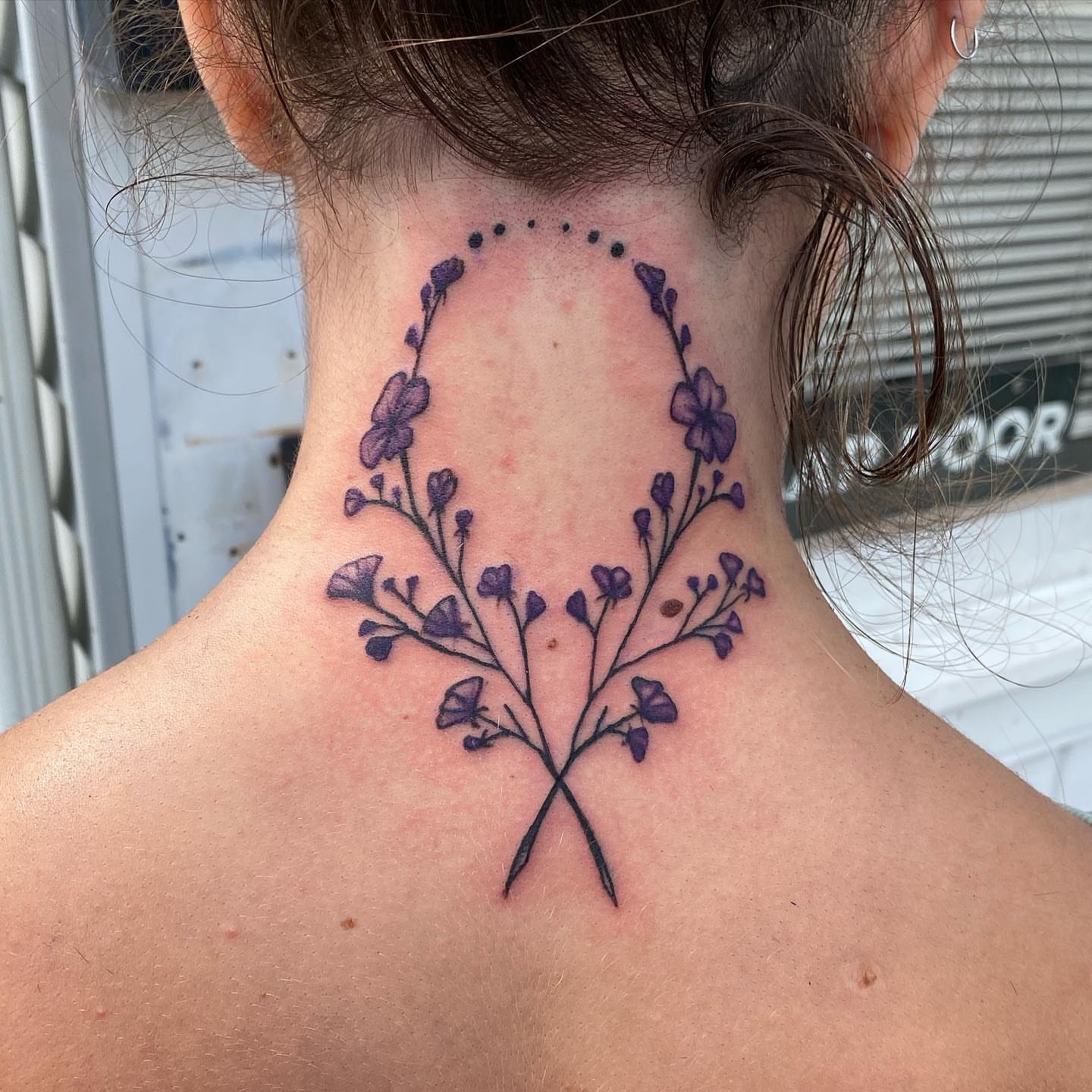 Tattoo by @cellardoortattoollc — dotwork
