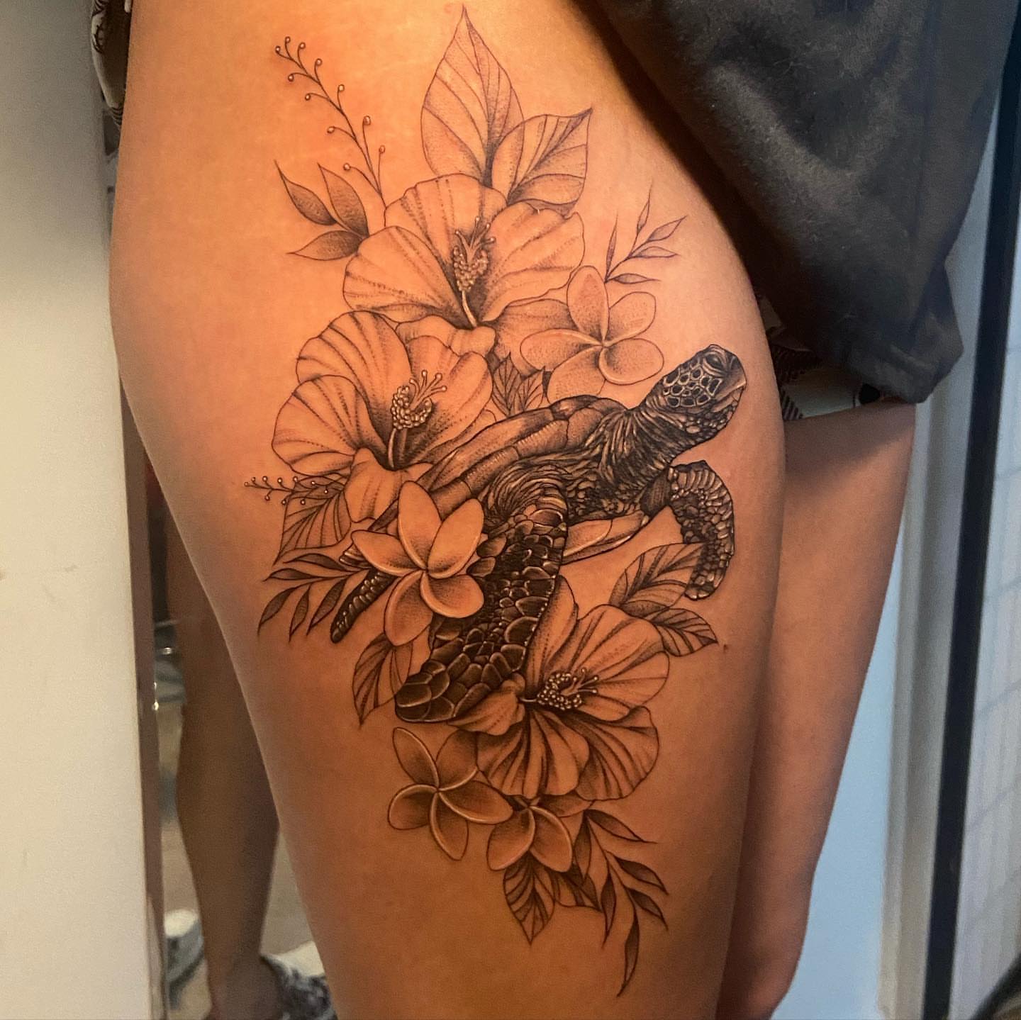 Tattoo by @thora_lorelei — black_and_grey, realism
