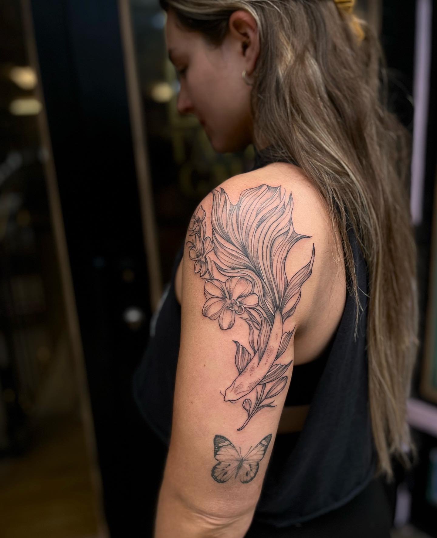 Tattoo by @chloeinknart — black_and_grey