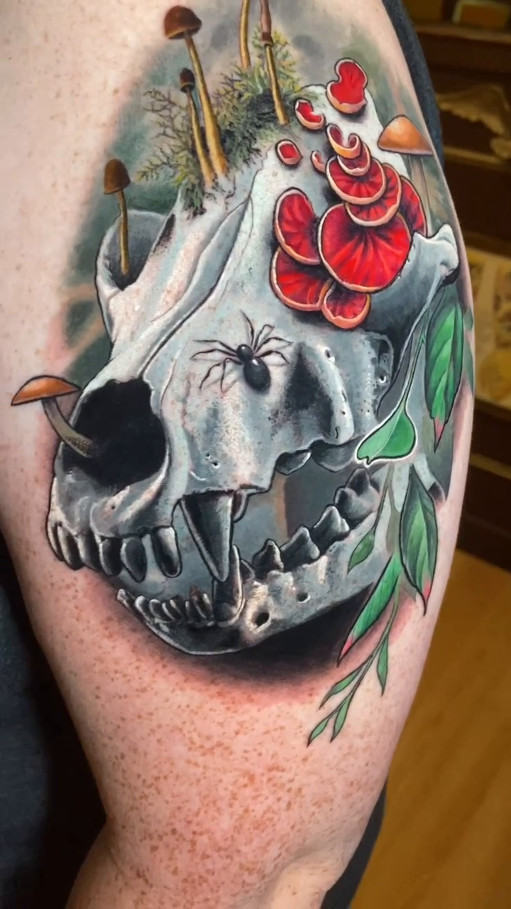 Tattoo by @aaronmckinneytattoo — realism, dark_realism