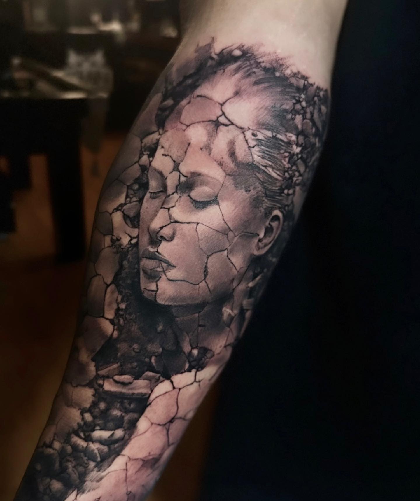 Tattoo by @morenotattoow — black_and_grey, realism