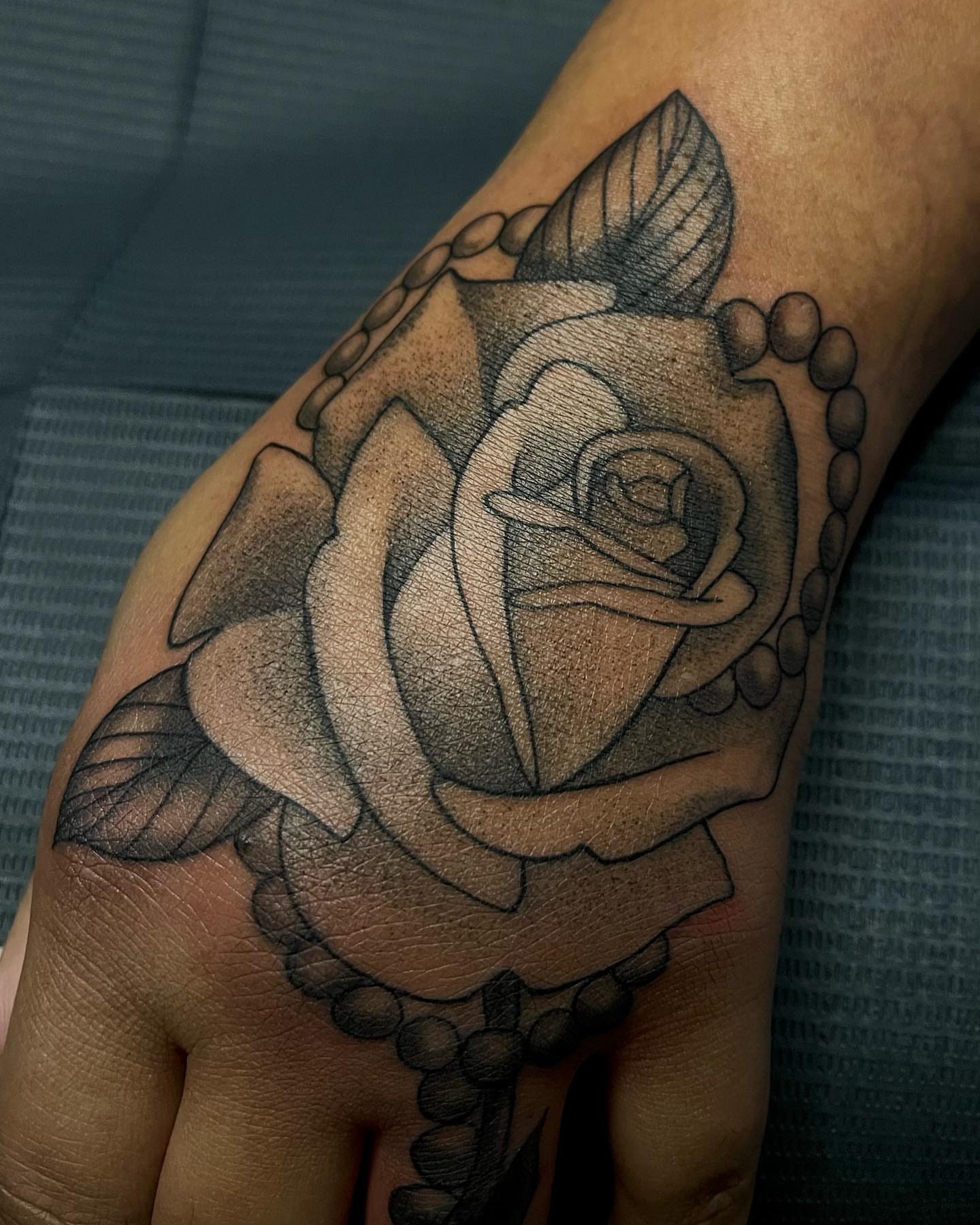 Tattoo by @ambergreytattoos — black_and_grey