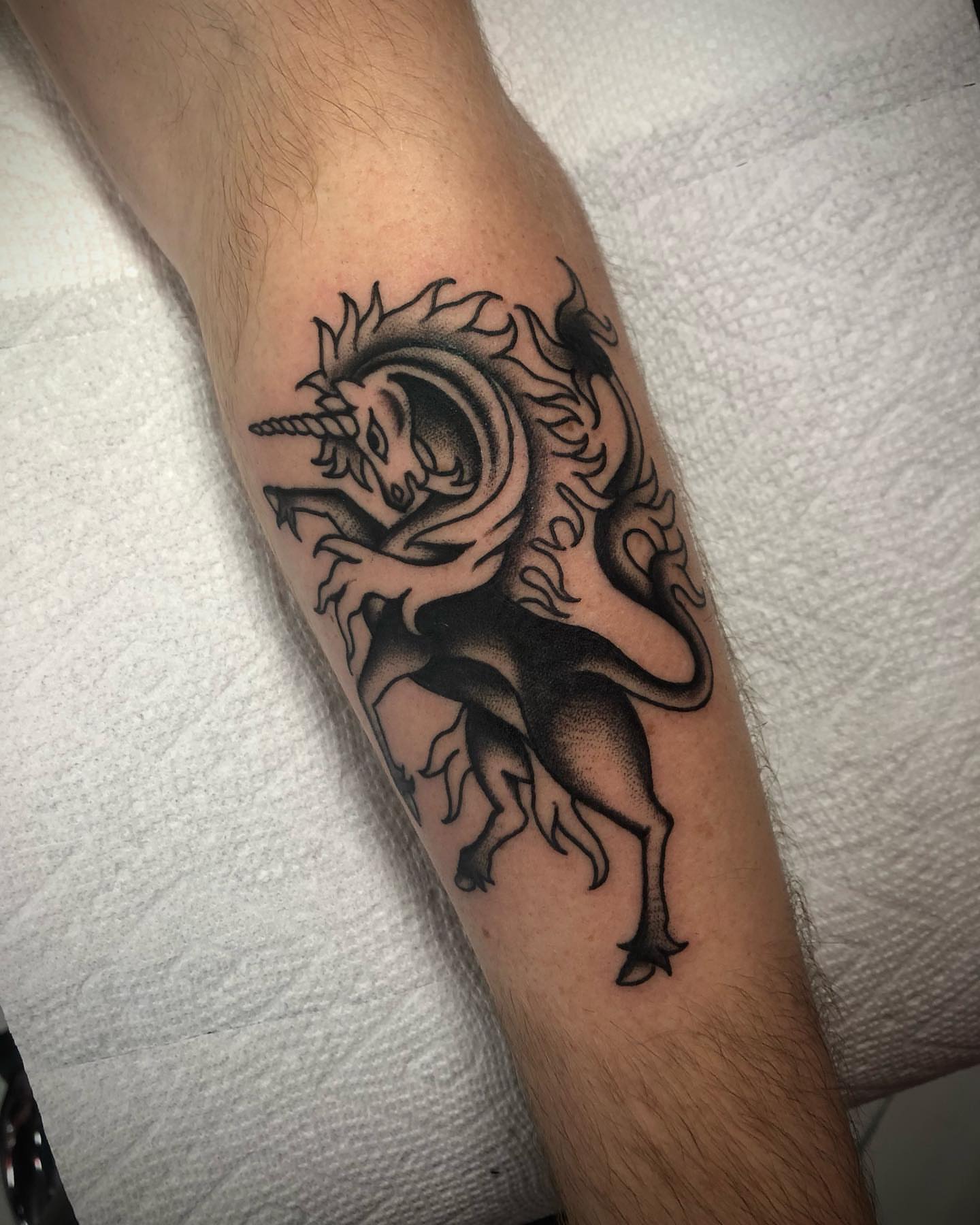Tattoo by @paultrimbletattoo — black_and_grey