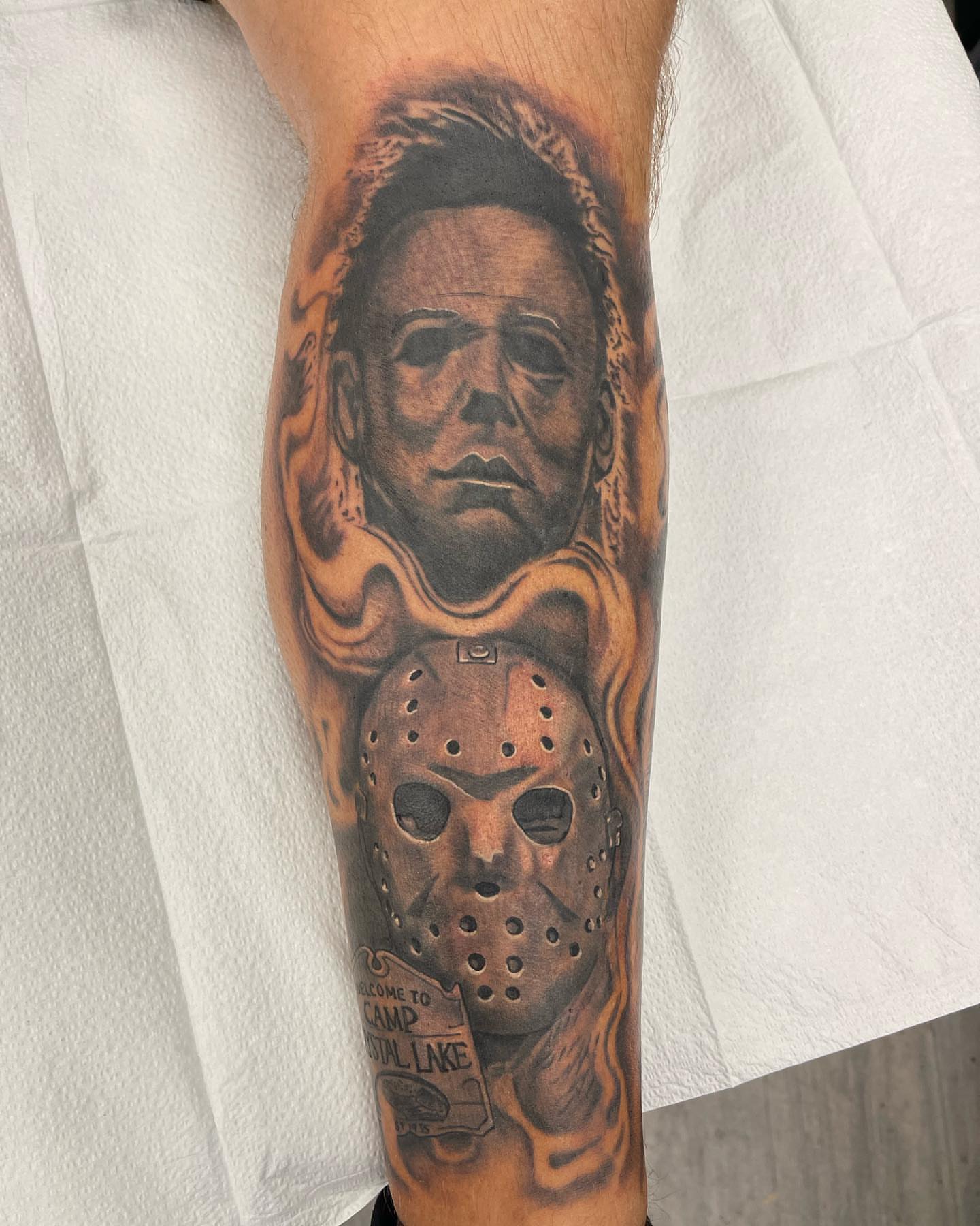 Tattoo by @bigreggtattoos — realism, dark_realism