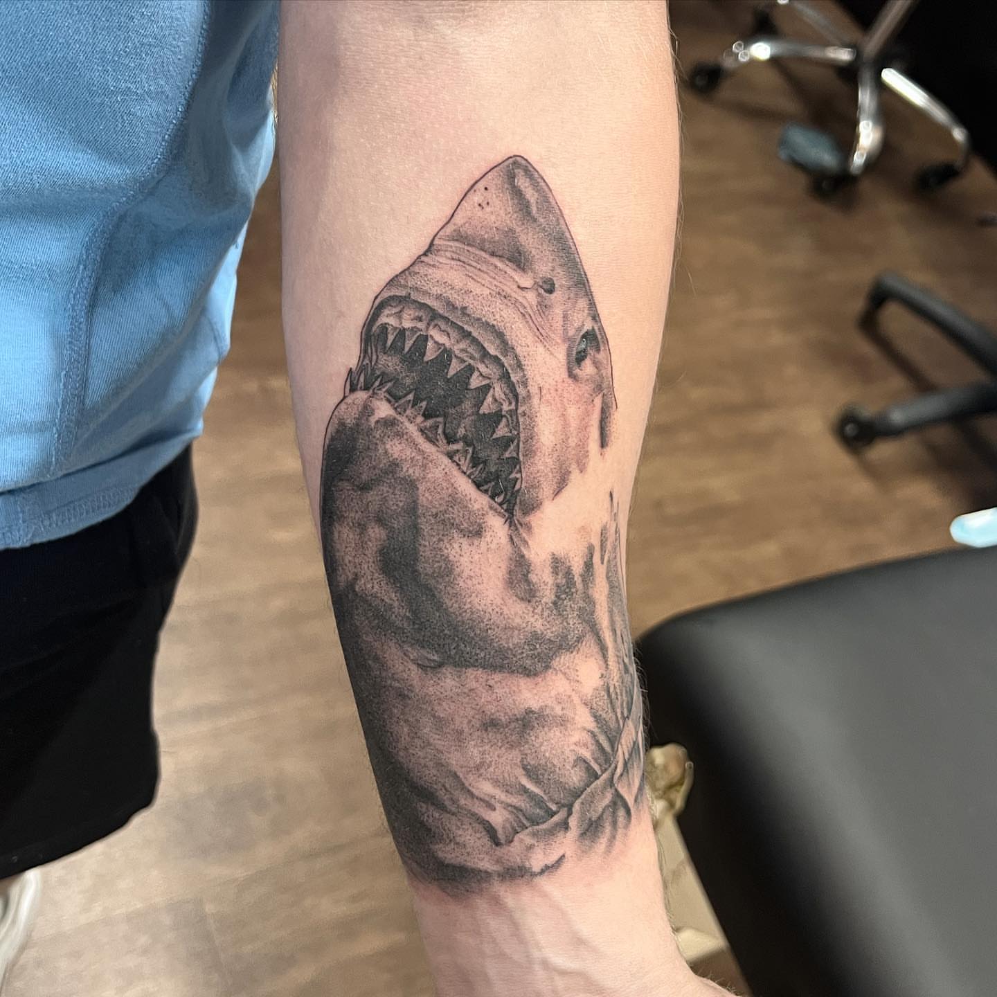Tattoo by @lydiabruno13 — realism, black_and_grey