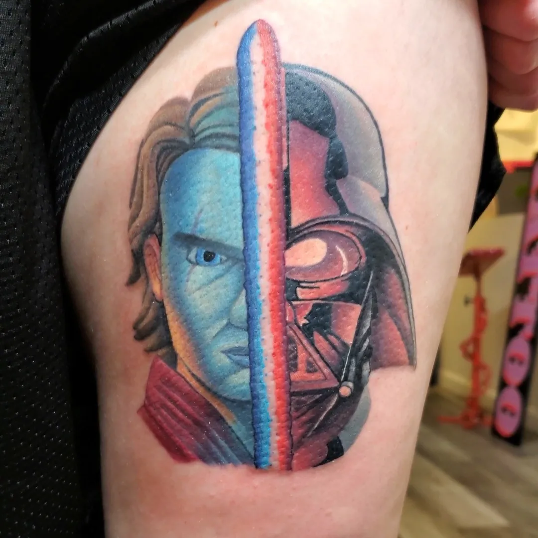 Tattoo by @gwai_lo_joe — realism, dotwork