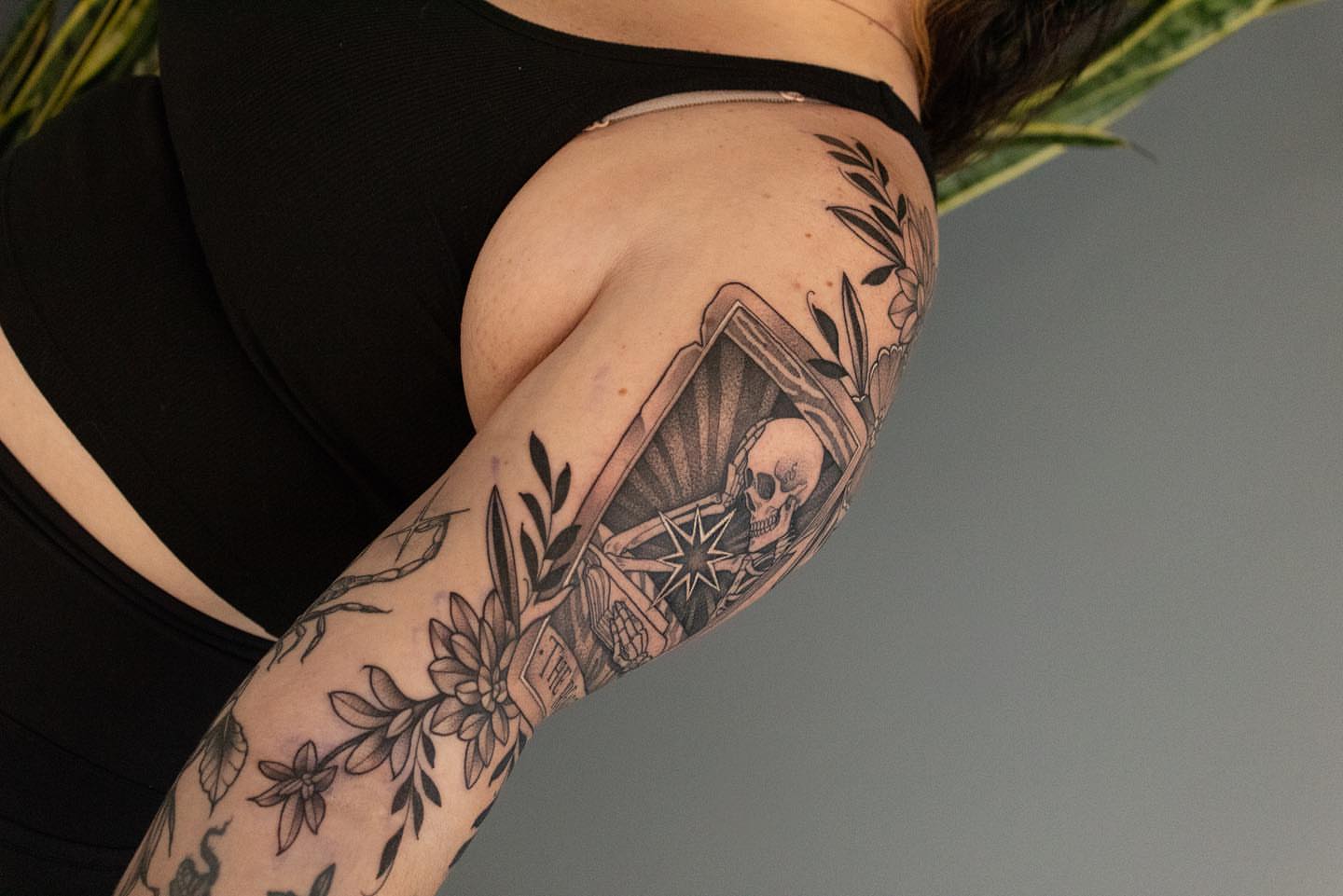 Tattoo by @andifitztattoo — black_and_grey